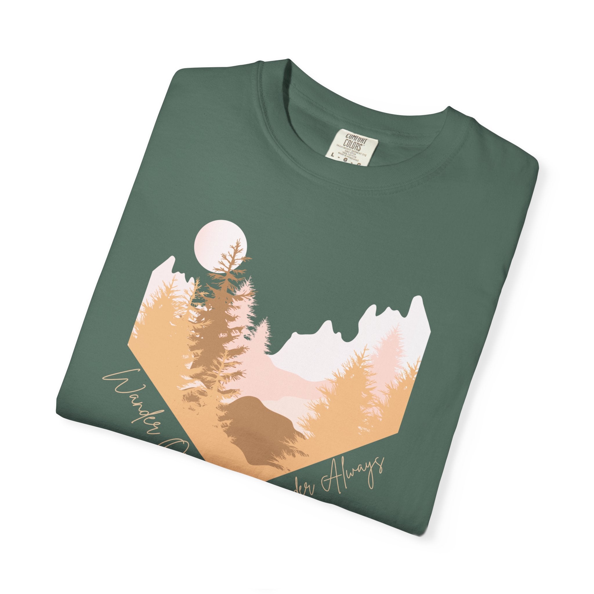 Wander Often Soft Sunrise T-Shirt | Wild & Wander Adventure Tee | Comfort Colors Garment-Dyed Shirt