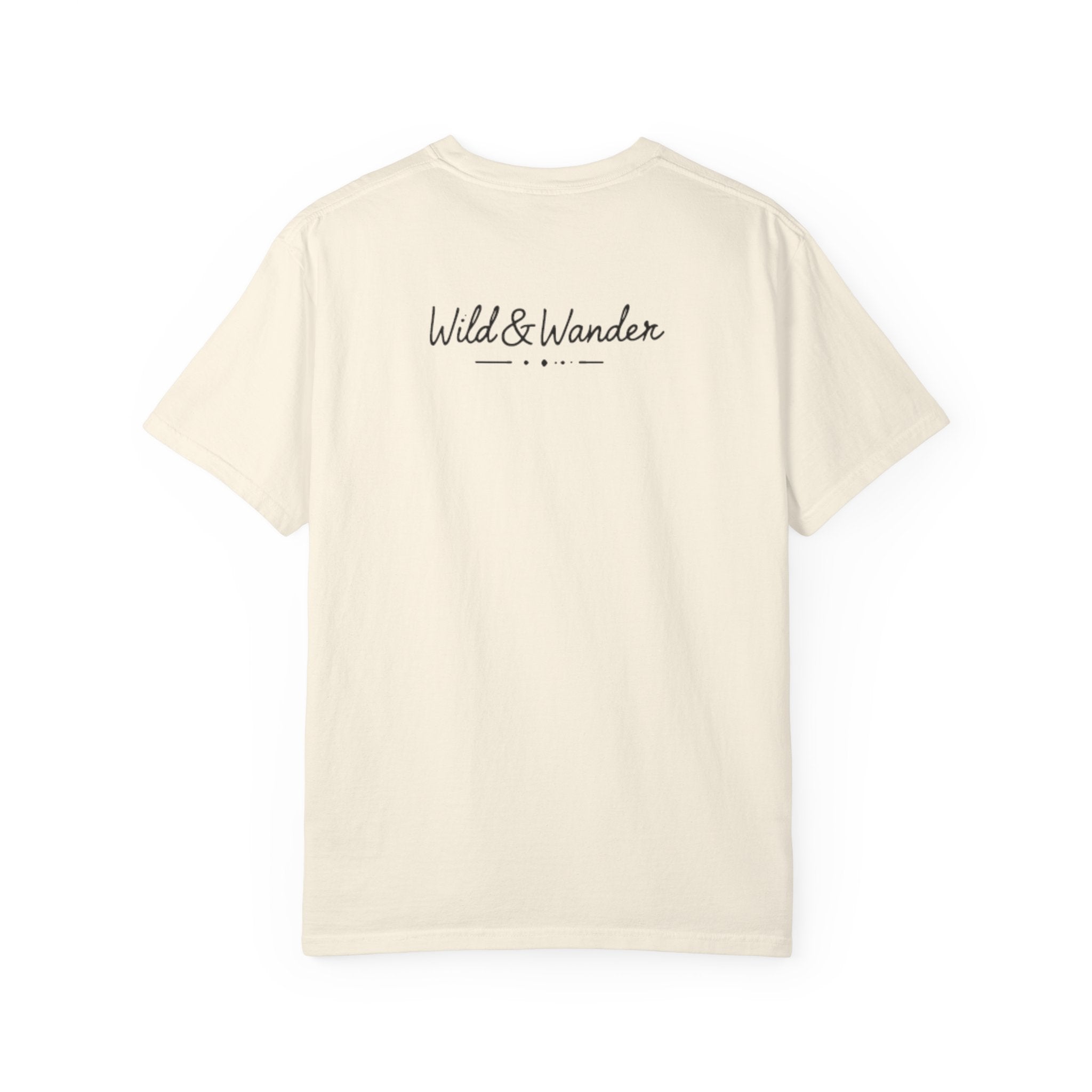 Mountain Sunrise Comfort Colors T-Shirt | Wild & Wander Nature Tee | Soft Washed Cotton | Relaxed Fit Adventure Shirt