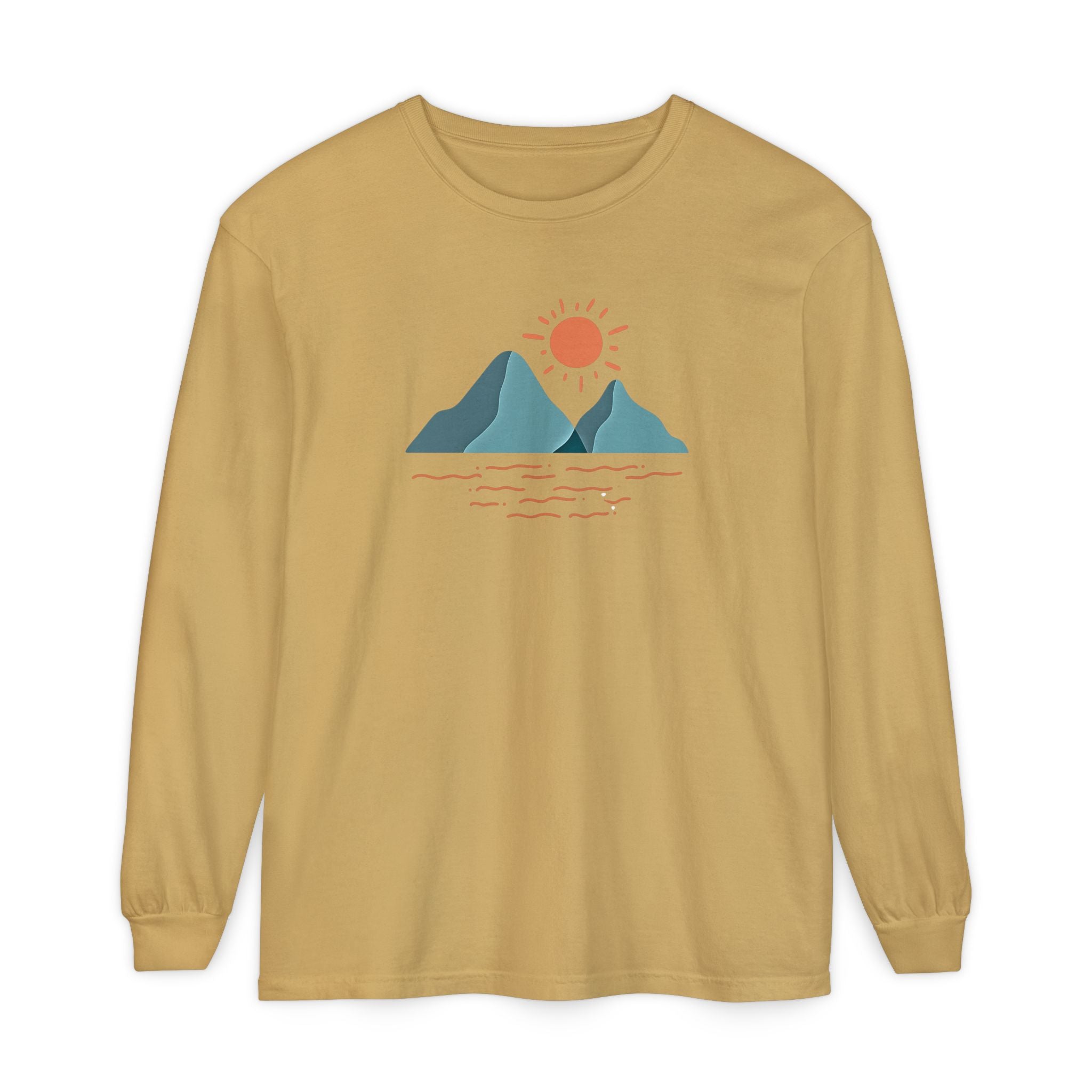 Mountain Sunrise Long Sleeve Tee - Wild & Wander Adventure Shirt