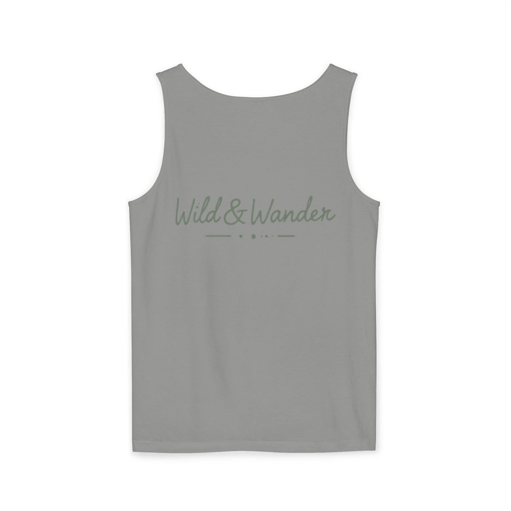 Mountain Sunrise Tank Top - Comfort Colors Garment-Dyed Unisex Muscle Tank | Soft Cotton Nature-Inspired Summer Shirt