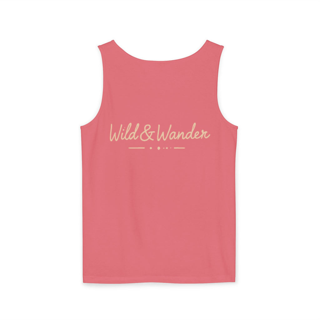 Wander Often Tank Top - Comfort Colors Garment-Dyed Muscle Tank | Earthy Adventure Summer Shirt by Wild & Wander