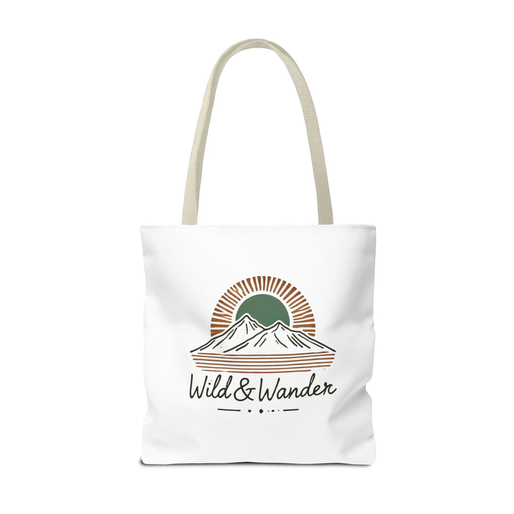 Wild & Wander Logo Tote Bag - Durable All-Over Print Adventure Tote (3 Sizes)