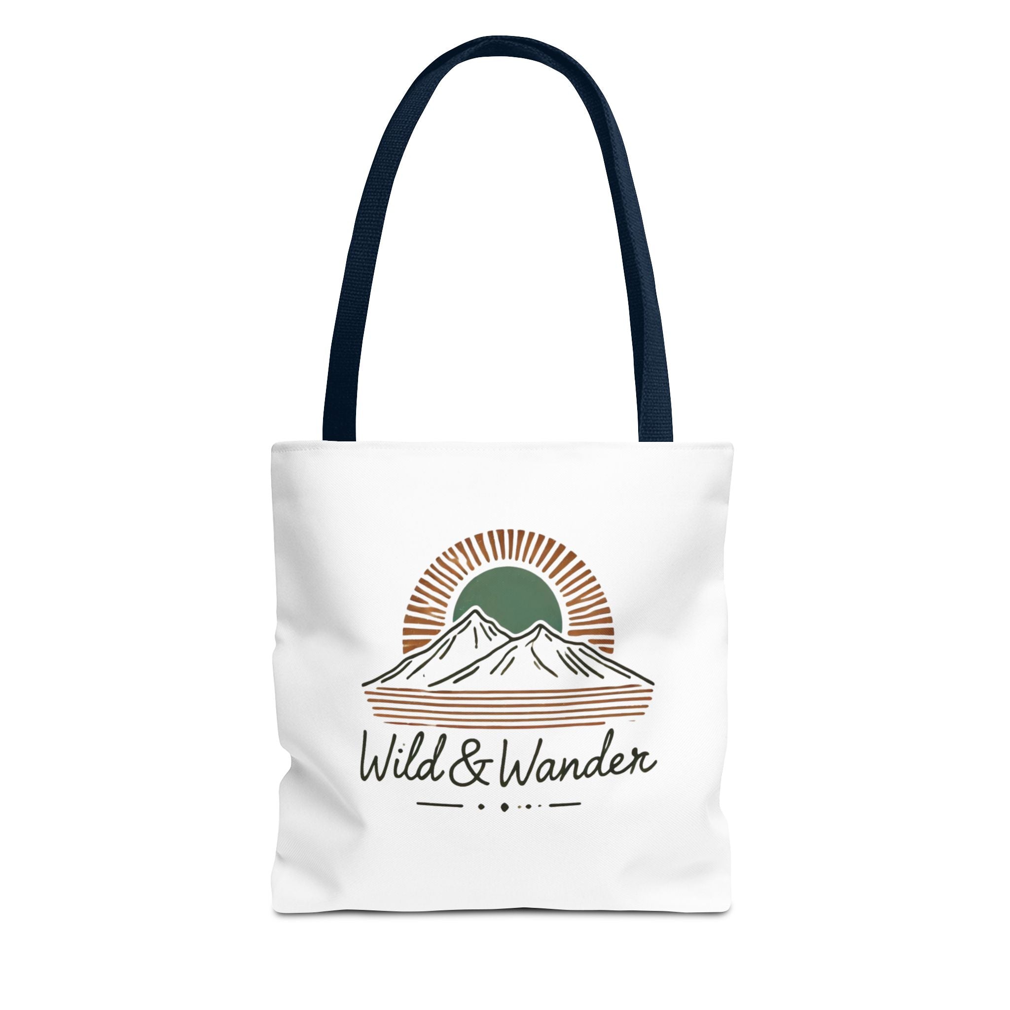 Wild & Wander Logo Tote Bag - Durable All-Over Print Adventure Tote (3 Sizes)