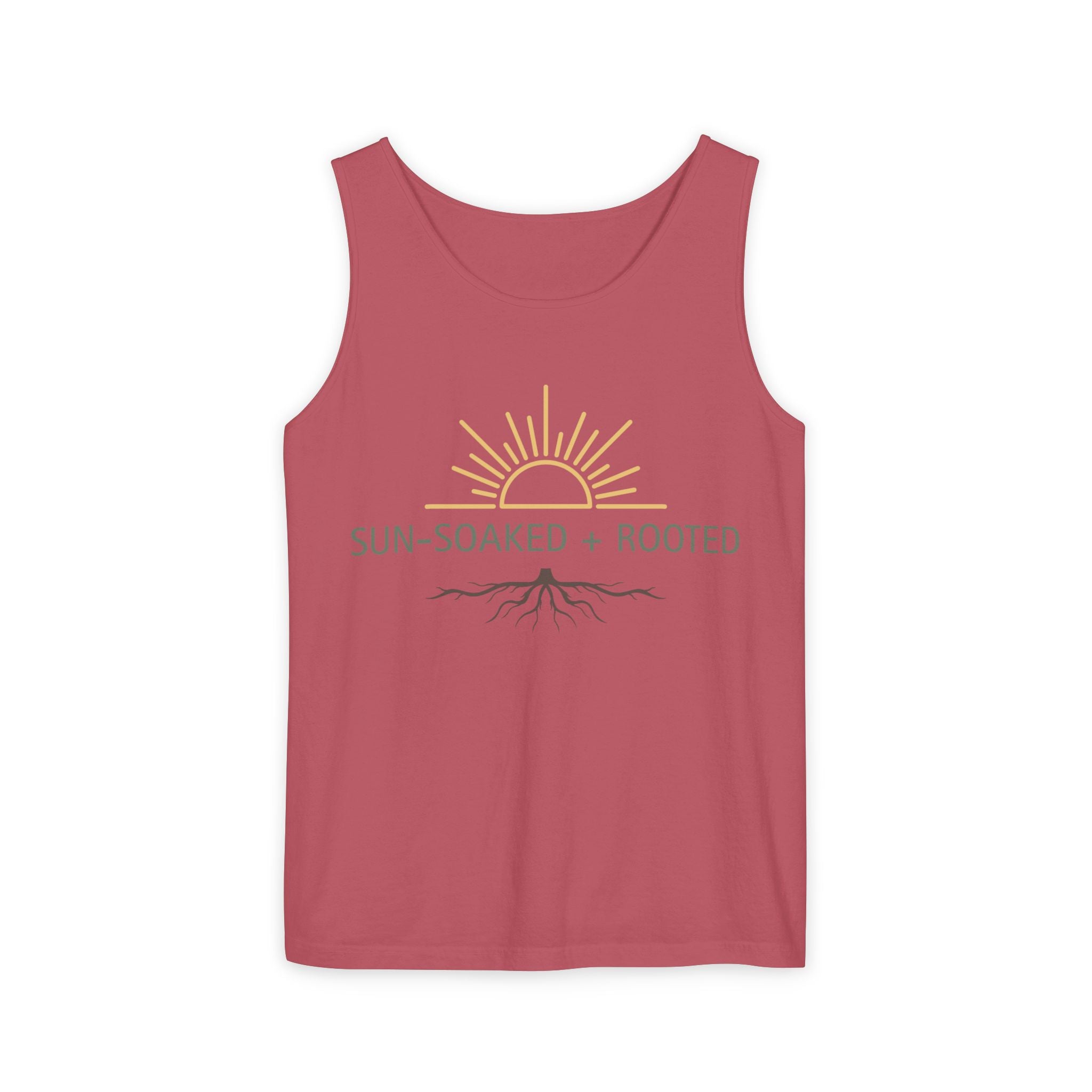 Wild & Wander Sun-Soaked + Rooted Tank Top - Boho Summer Muscle Tank
