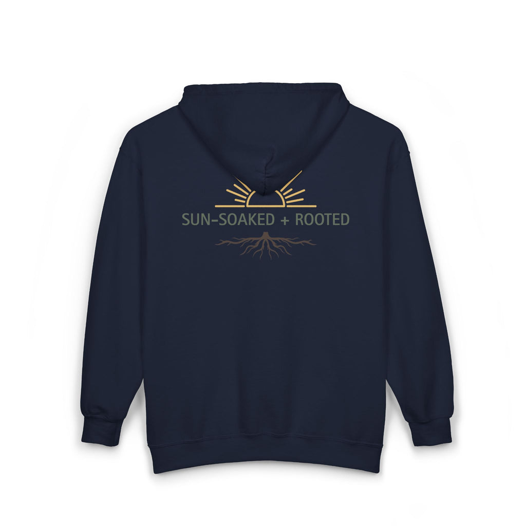Wild & Wander Sun-Soaked + Rooted Zip-Up Hoodie - Soft Boho Adventure Fleece