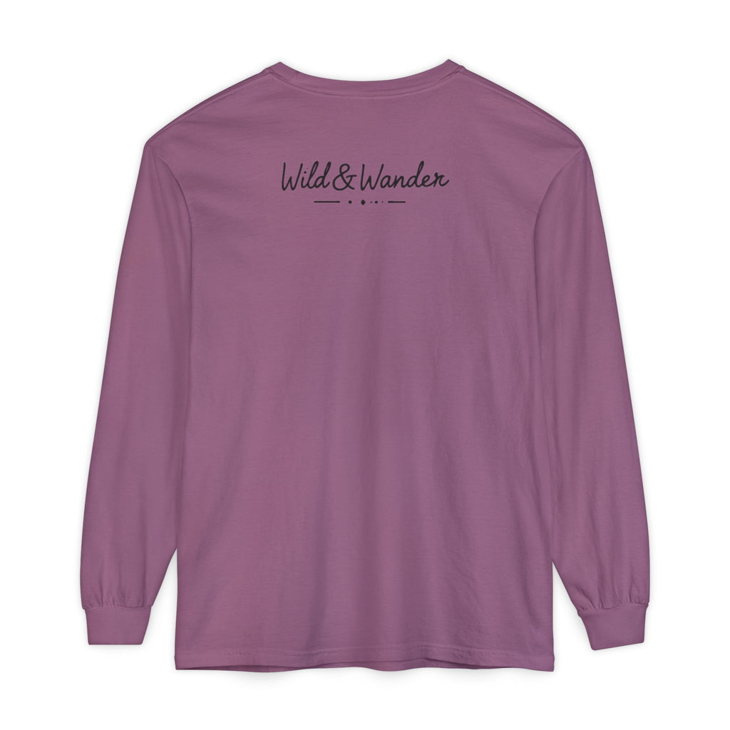 Mountain Sunrise Long Sleeve Tee - Wild & Wander Adventure Shirt
