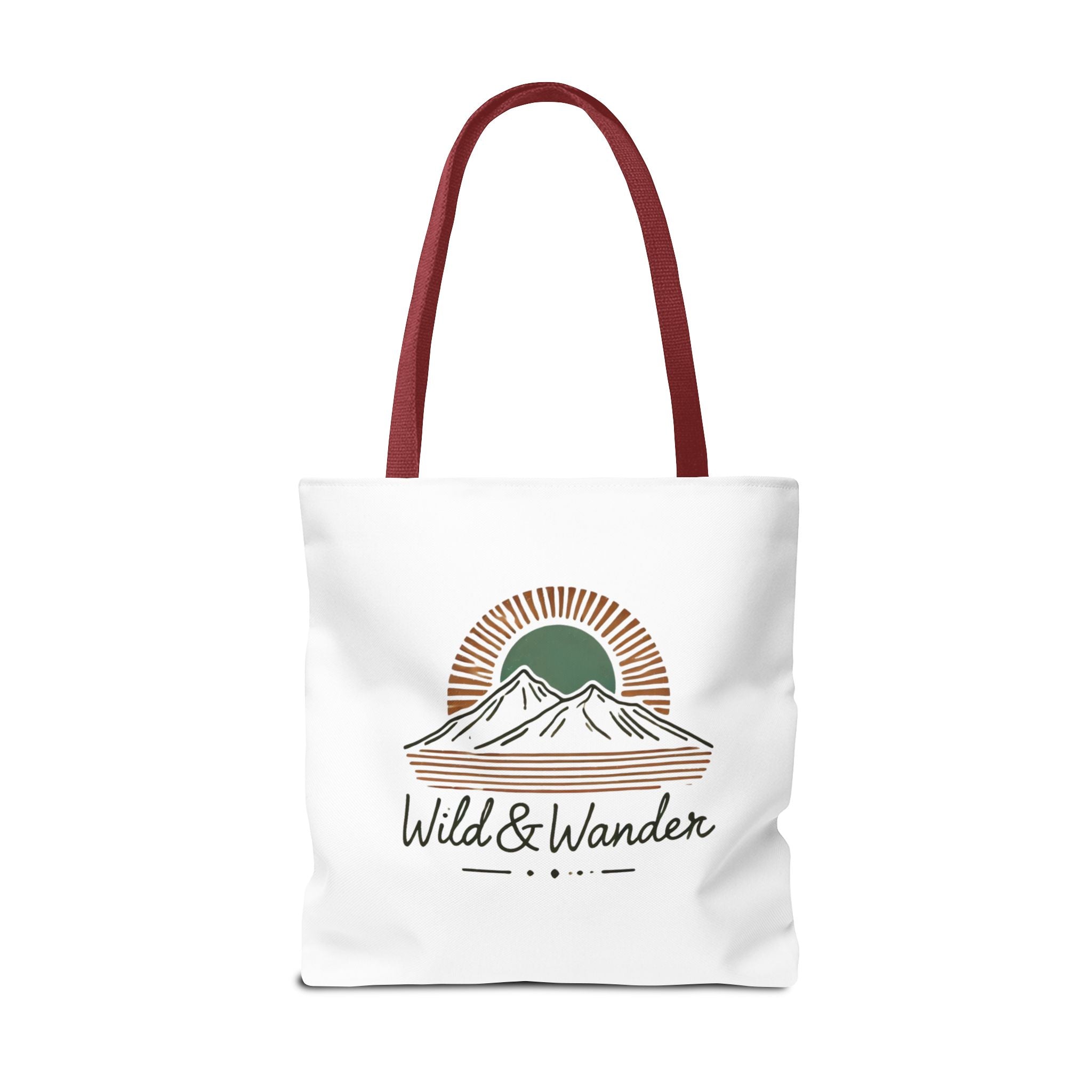 Wild & Wander Logo Tote Bag - Durable All-Over Print Adventure Tote (3 Sizes)