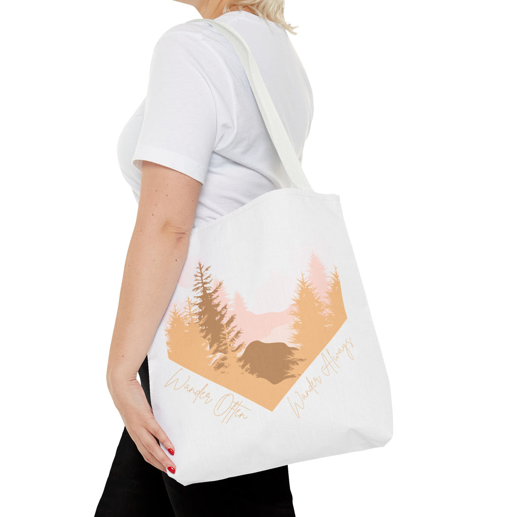 Wander Often Golden Hour Heart Tote Bag - Wild & Wander Collection (Free Shipping)