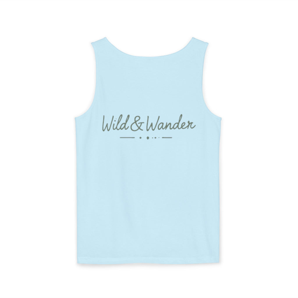 Mountain Sunrise Tank Top - Comfort Colors Garment-Dyed Unisex Muscle Tank | Soft Cotton Nature-Inspired Summer Shirt