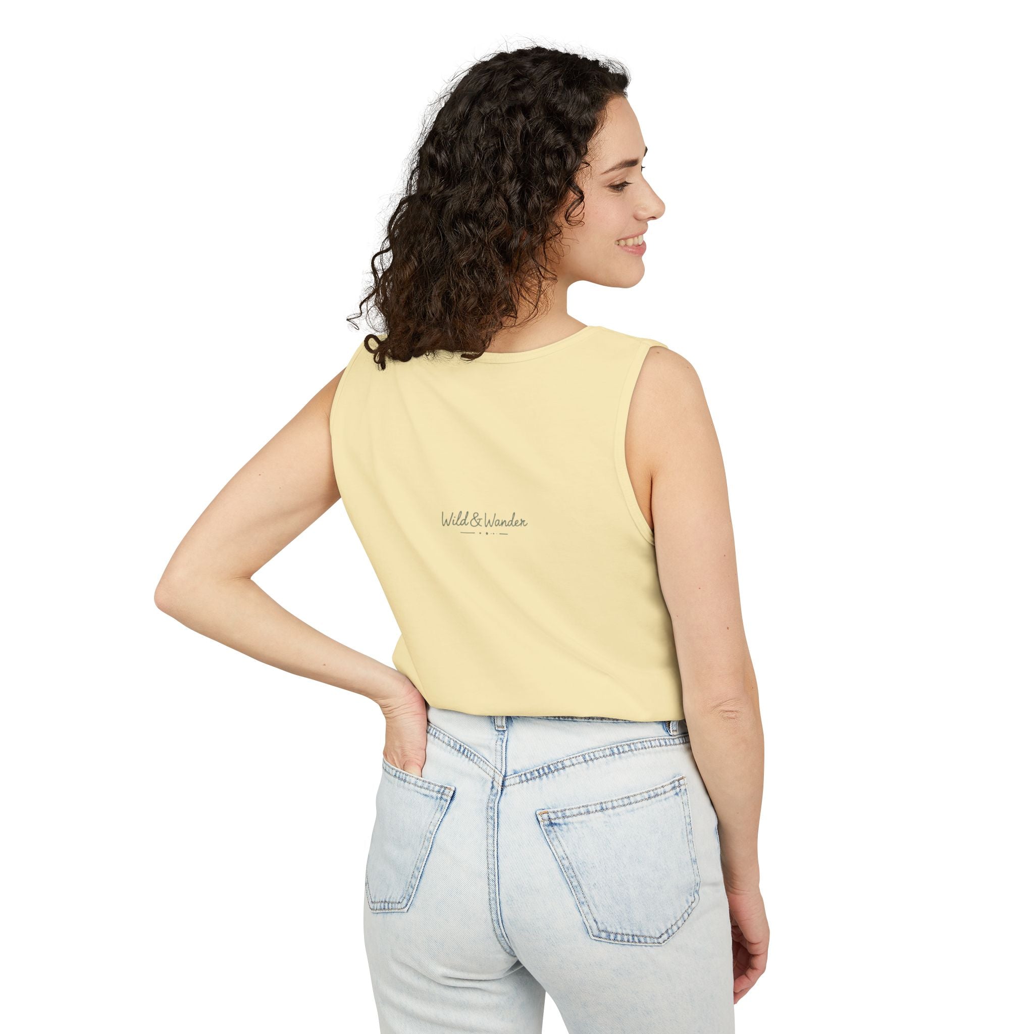 Get a Little Wild Bear Tank Top - Nature Graphic | Soft Garment-Dyed Unisex Fit