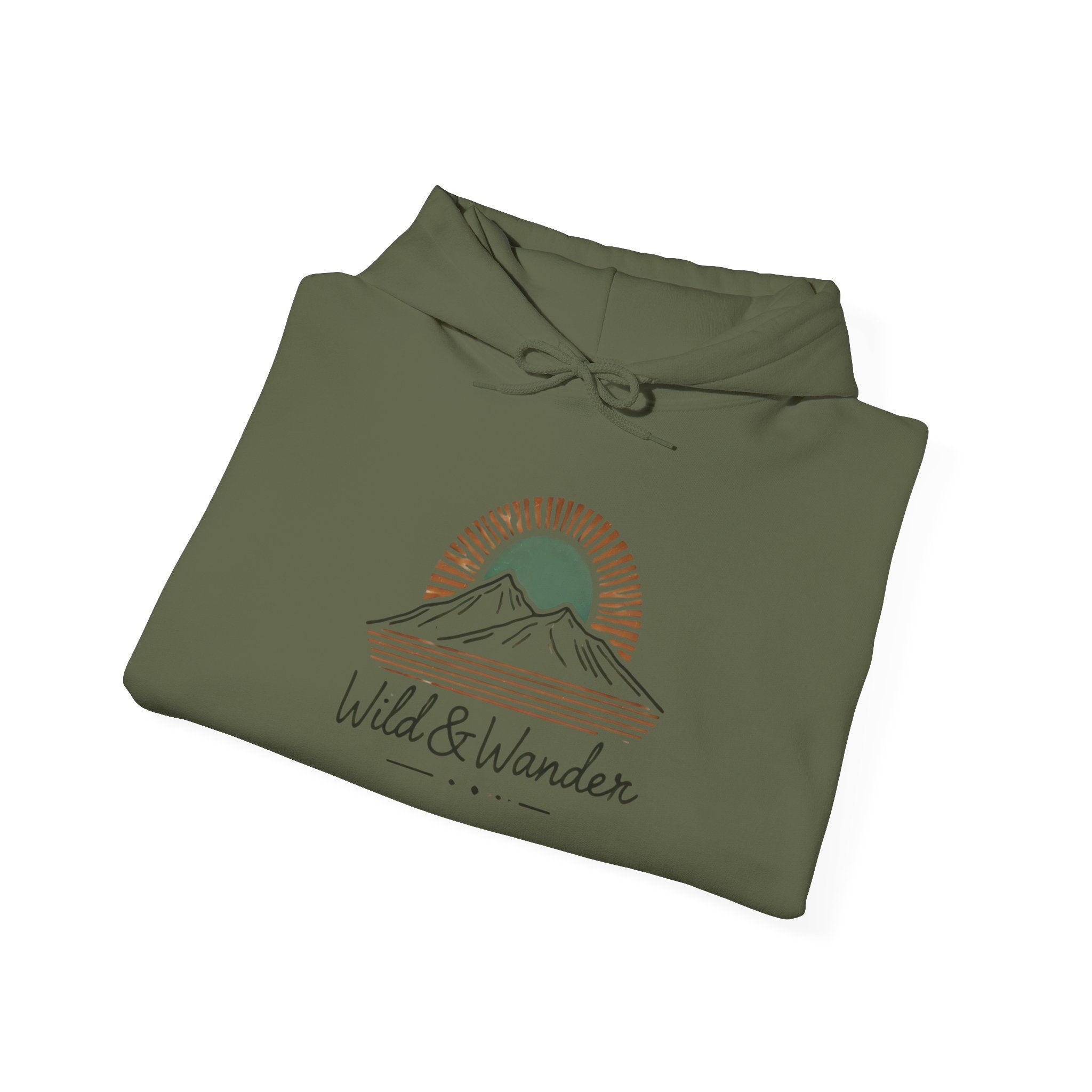 Wild & Wander Logo Hoodie - Adventure-Inspired Cozy Unisex Sweatshirt | Trave and Nature Clothing