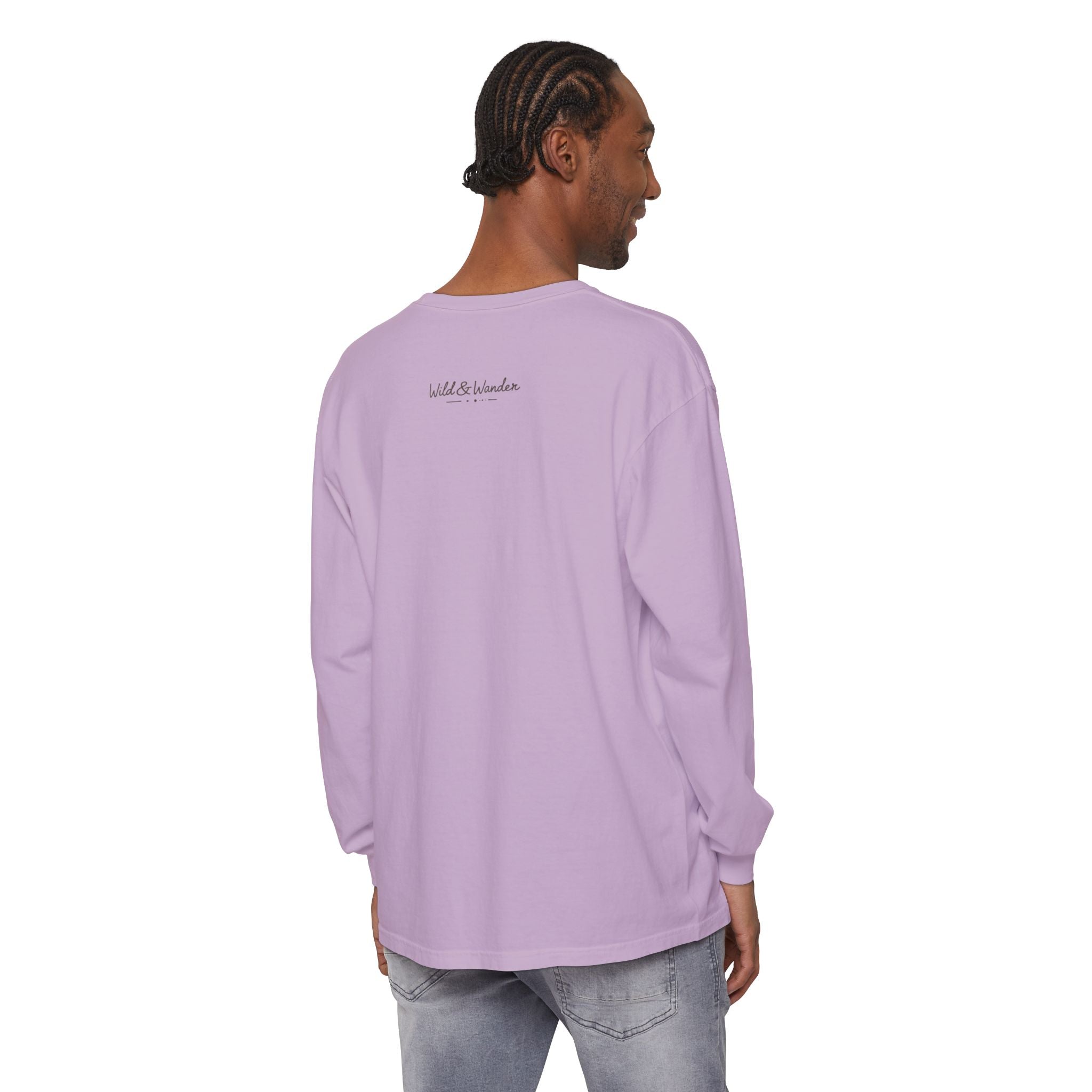 Get a Little Wild Bear Long Sleeve -Nature Graphic Tee | Soft Cotton Adventure Layer