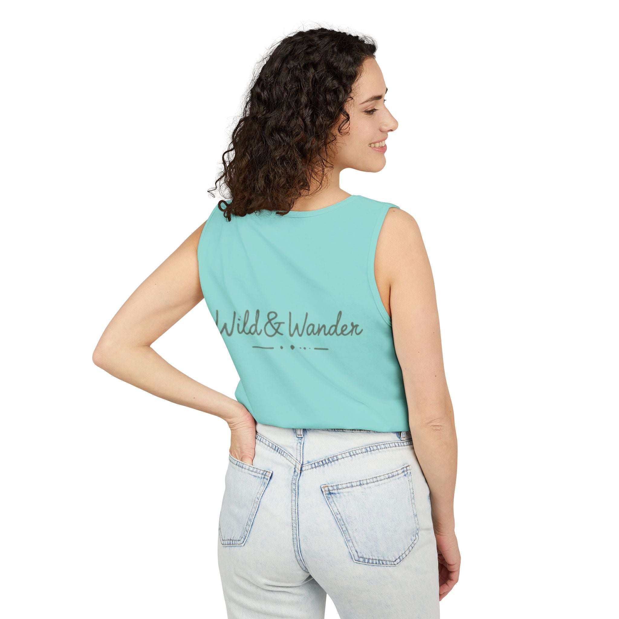 Mountain Sunrise Tank Top - Comfort Colors Garment-Dyed Unisex Muscle Tank | Soft Cotton Nature-Inspired Summer Shirt