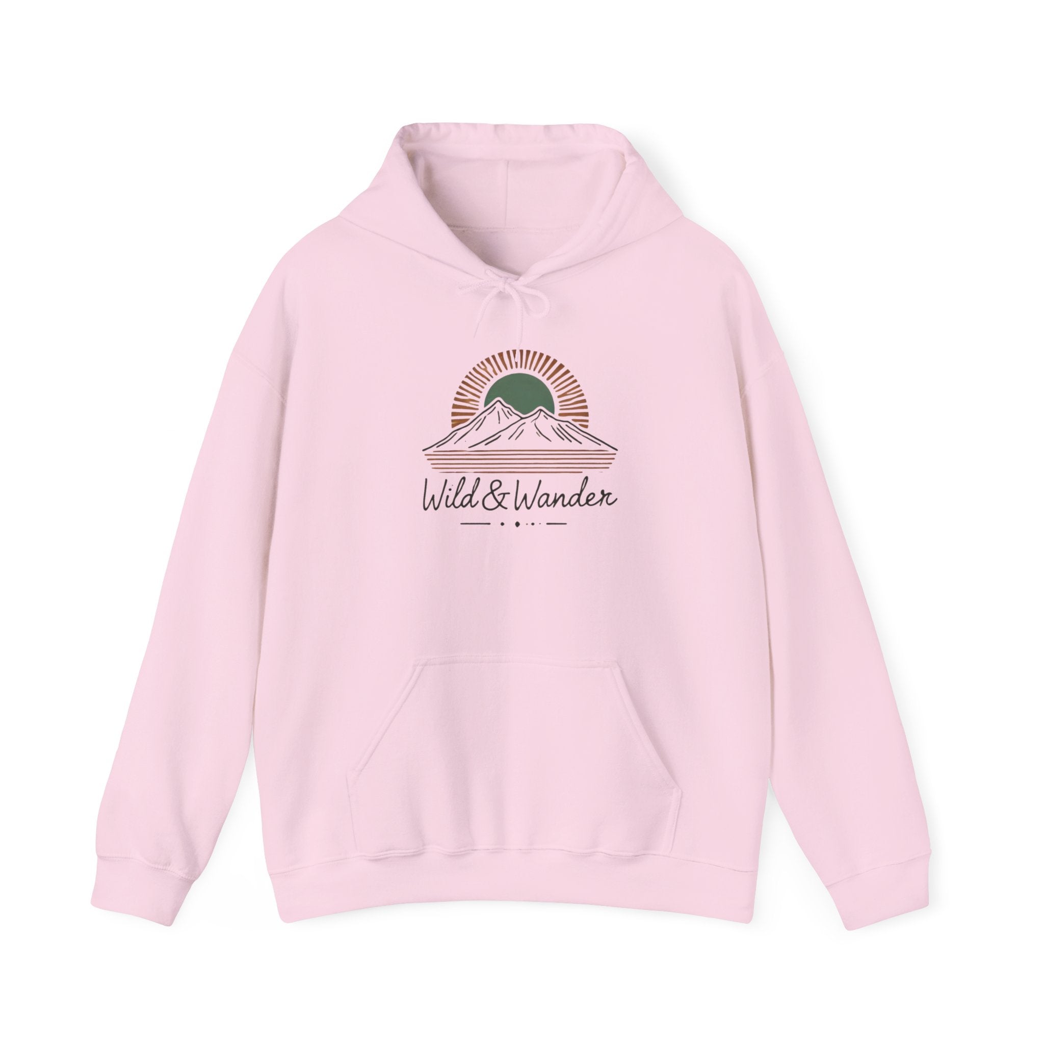 Wild & Wander Logo Hoodie - Adventure-Inspired Cozy Unisex Sweatshirt | Trave and Nature Clothing