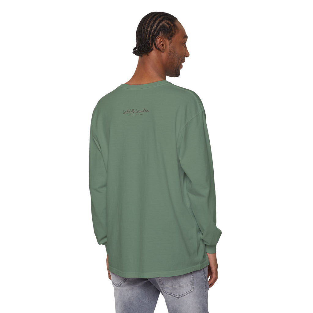Get a Little Wild Bear Long Sleeve -Nature Graphic Tee | Soft Cotton Adventure Layer