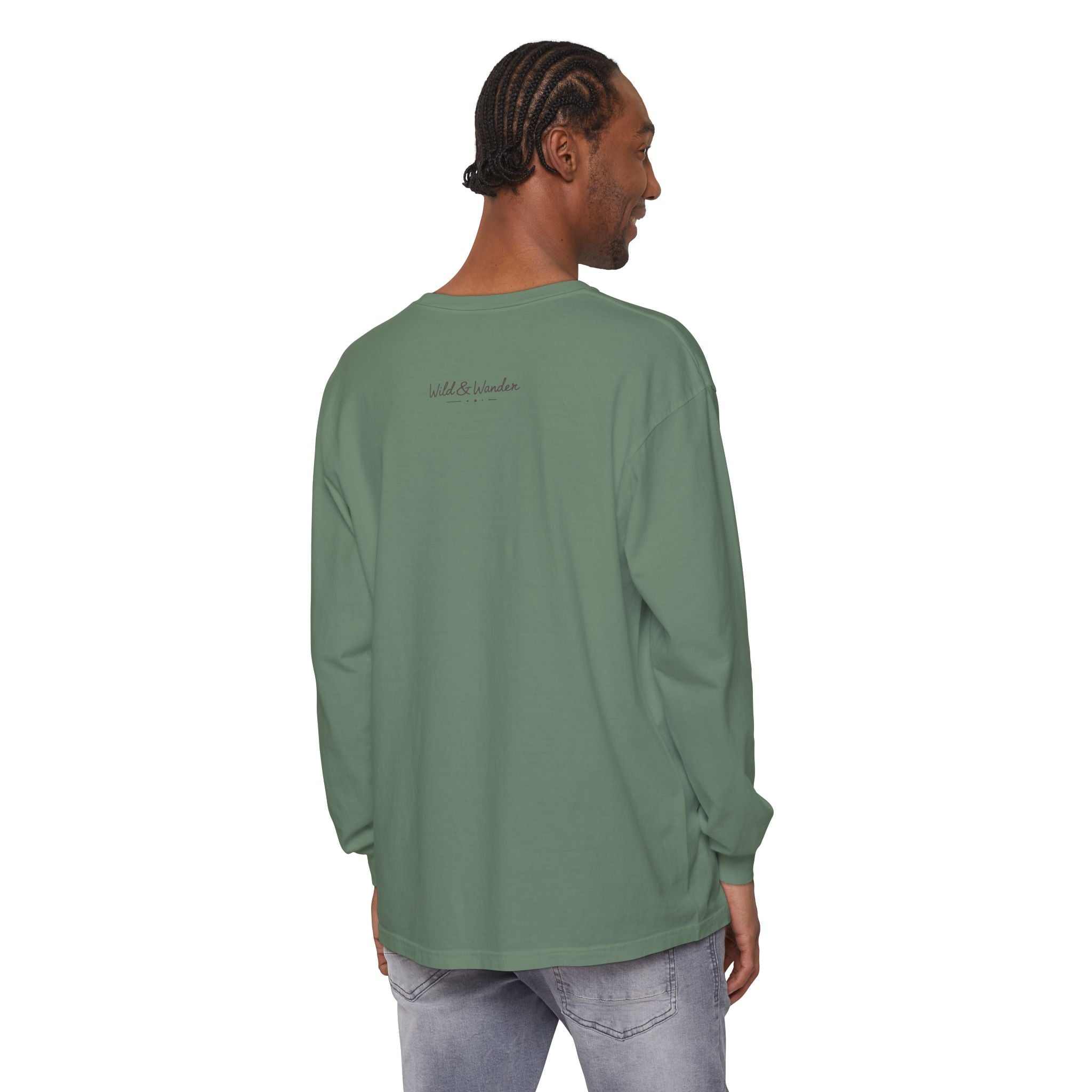 Get a Little Wild Bear Long Sleeve -Nature Graphic Tee | Soft Cotton Adventure Layer