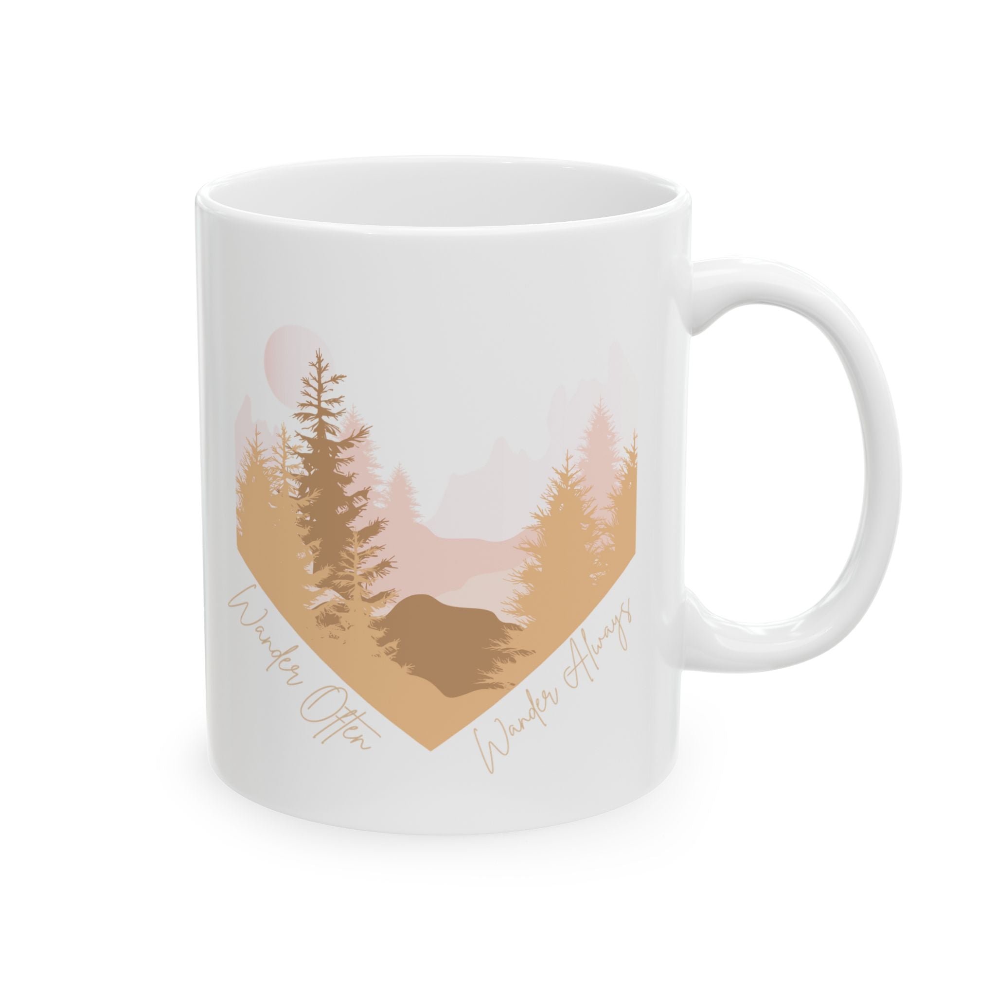 Wander Often Soft Sunrise Mug - Wild & Wander Nature-Inspired Ceramic Cup