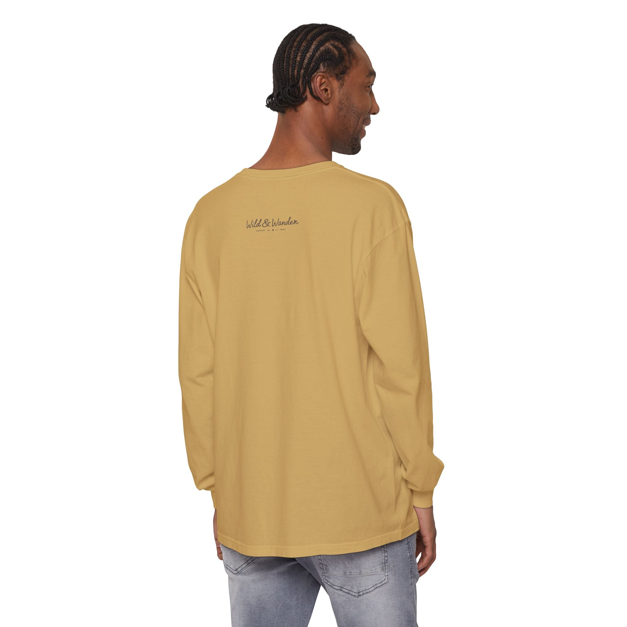 Get a Little Wild Bear Long Sleeve -Nature Graphic Tee | Soft Cotton Adventure Layer