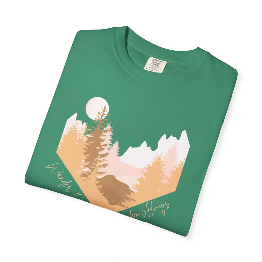 Wander Often Soft Sunrise T-Shirt | Wild & Wander Adventure Tee | Comfort Colors Garment-Dyed Shirt