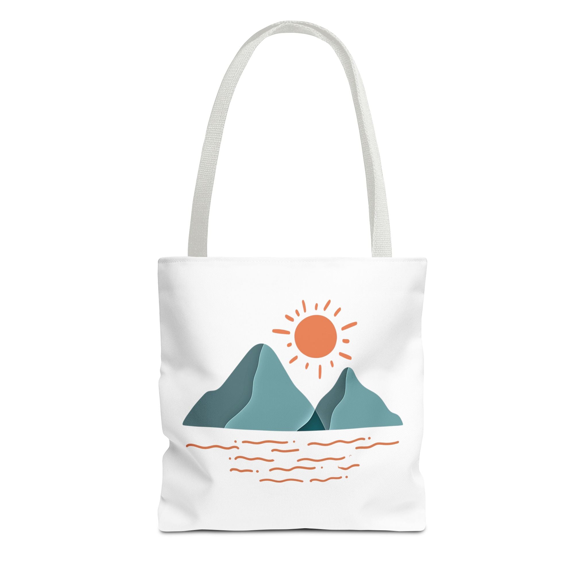 Mountain Sunrise Tote Bag - Minimal Nature Print by Wild & Wander (Free Shipping)
