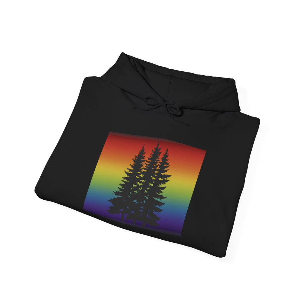 Rainbow Pride Tree Hoodie | LGBTQ+ Queer Nature Pullover | Gay Pride Sweatshirt | Lesbian Forest Hoodie | Wild & Wander Pride Apparel