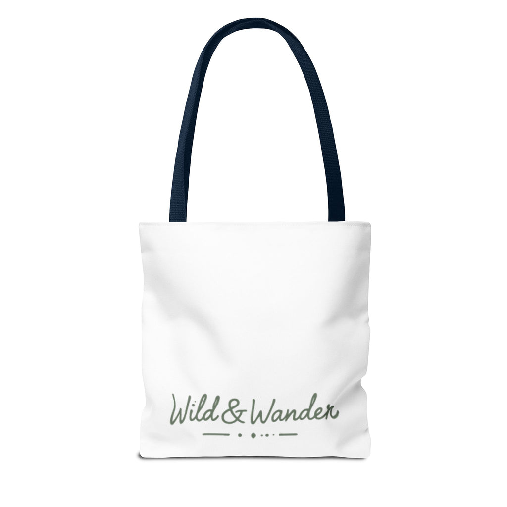 Get a Little Wild Tote Bag - Bear Forest Design | Durable Cotton Handle Market Bag