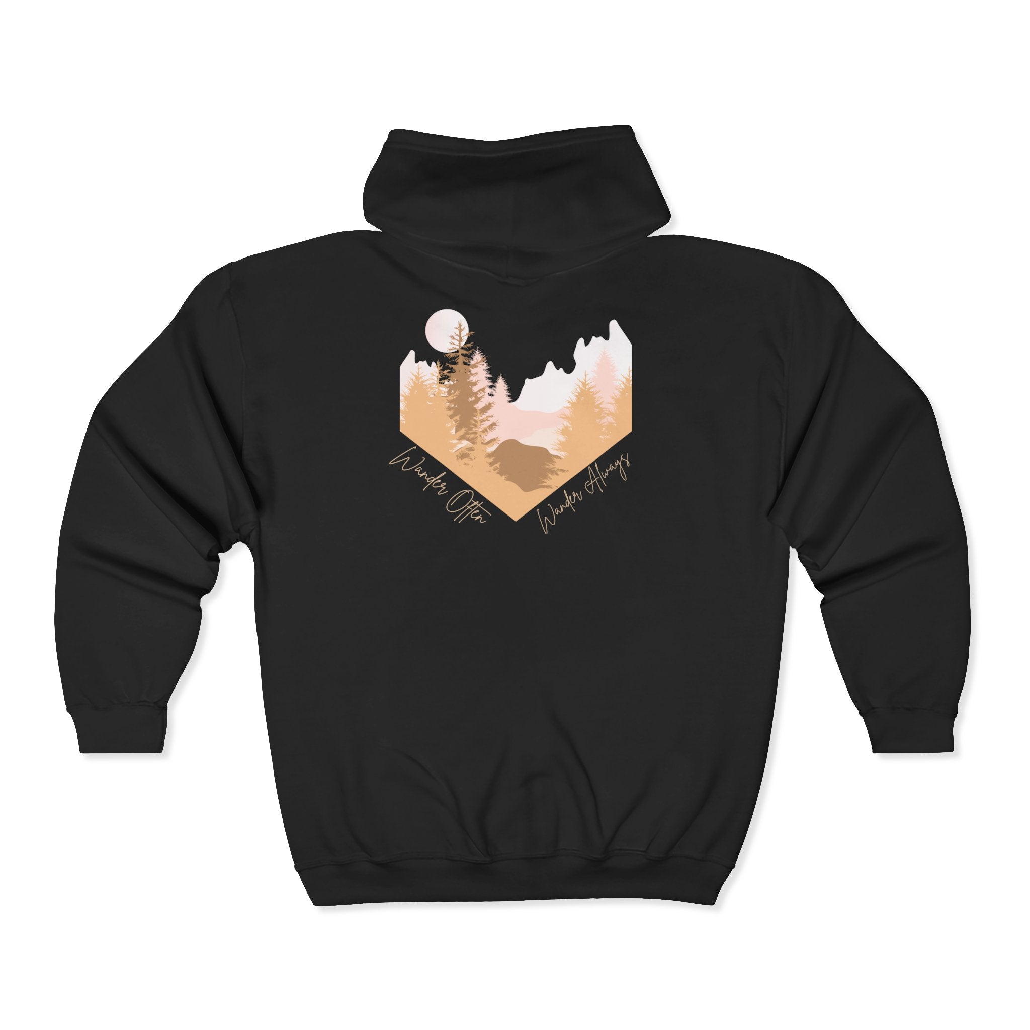 Wander Often Zip-Up Hoodie - Cozy Fleece Adventure Jacket | Wild & Wander Embroidered Zip-Up Sweatshirt