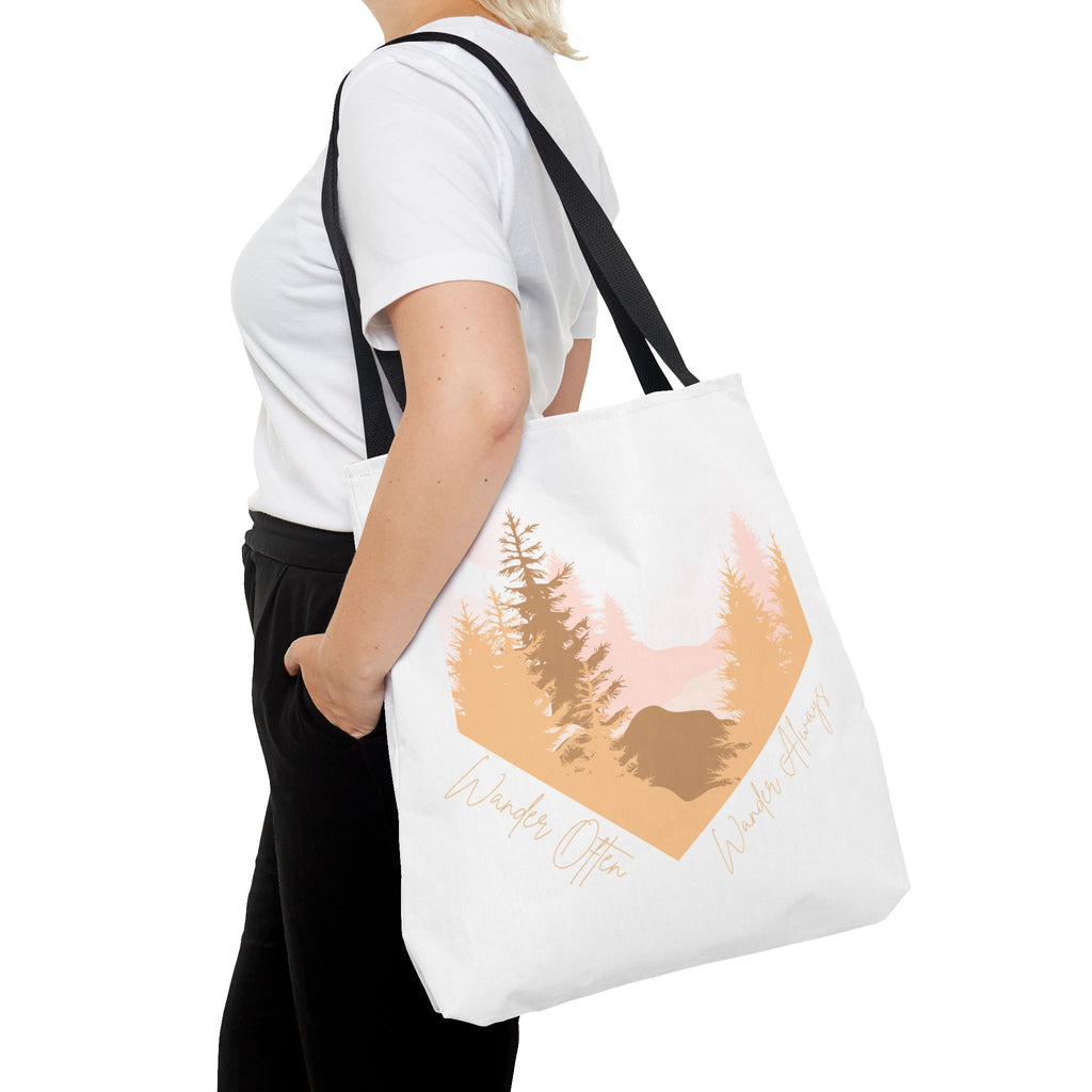Wander Often Golden Hour Heart Tote Bag - Wild & Wander Collection (Free Shipping)