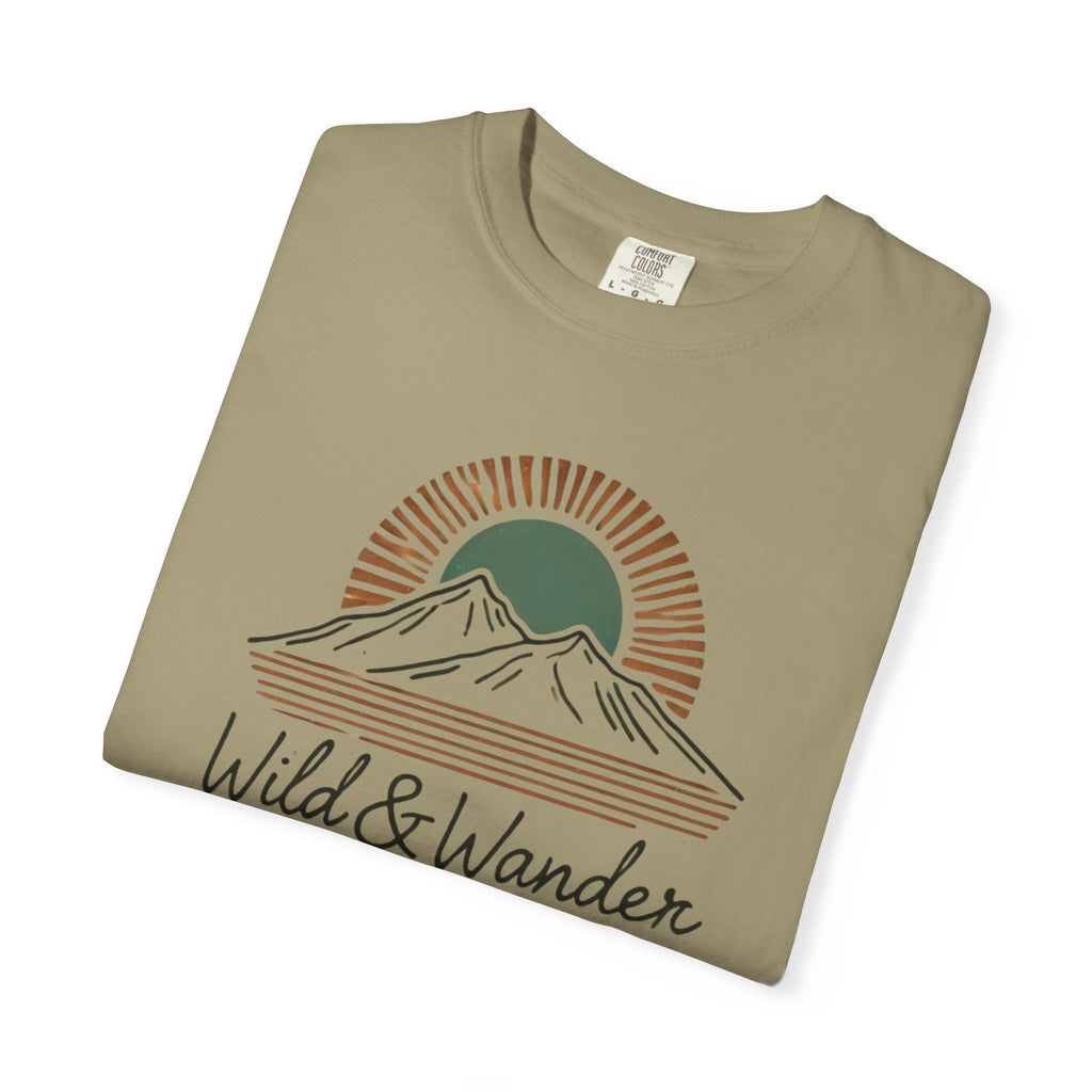 Wild & Wander Logo Comfort Tee | Nature Adventure Shirt | Soft Relaxed Fit Outdoorsy T-Shirt