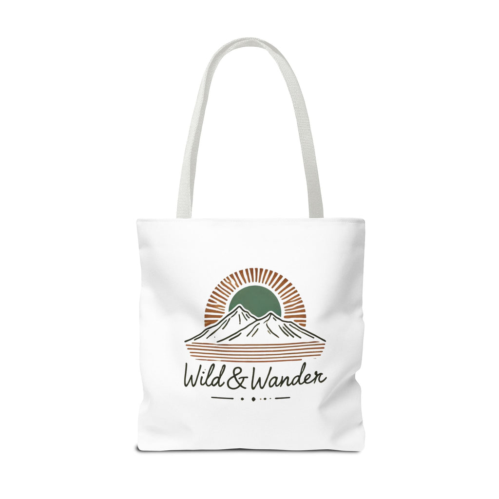 Wild & Wander Logo Tote Bag - Durable All-Over Print Adventure Tote (3 Sizes)