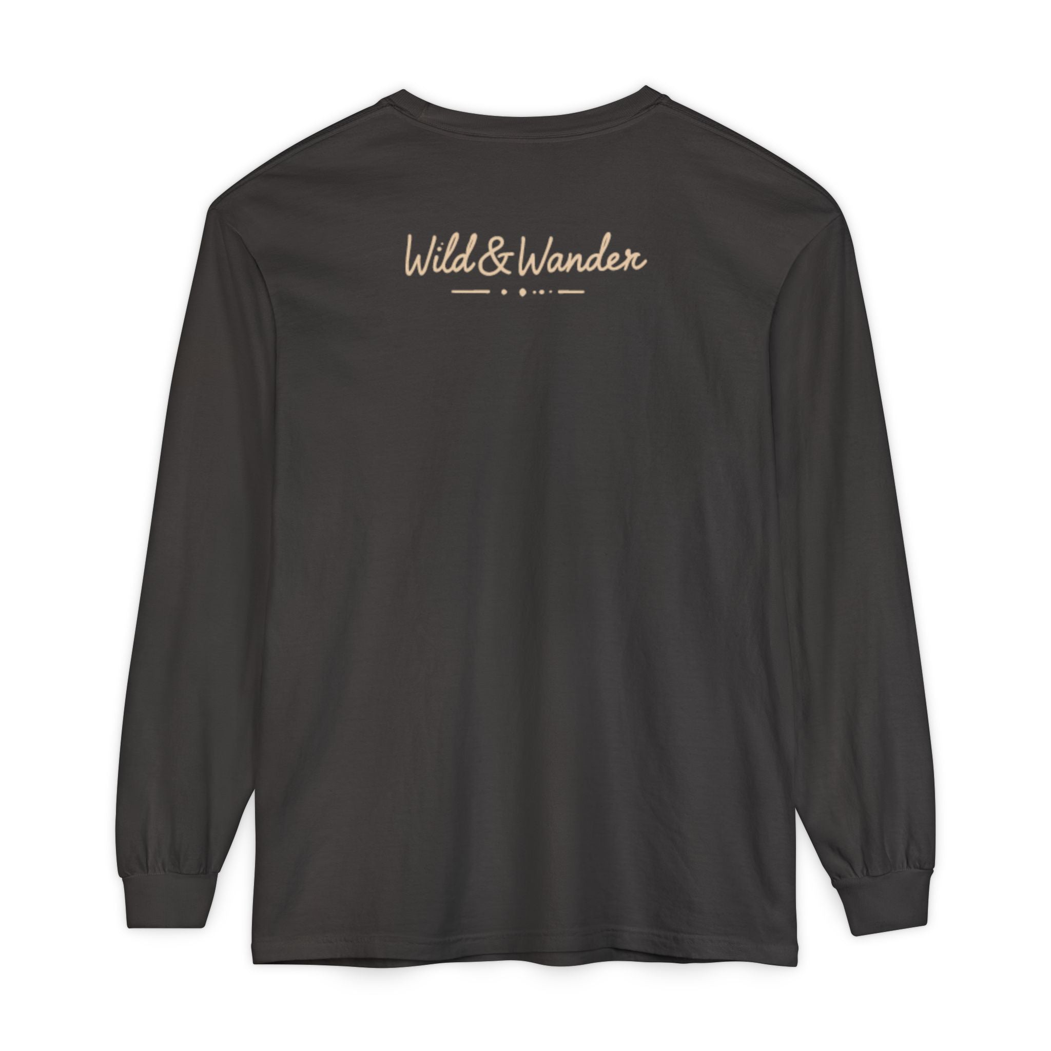 Wander Often Long Sleeve Shirt, Soft Nature Graphic Tee, Wild & Wander