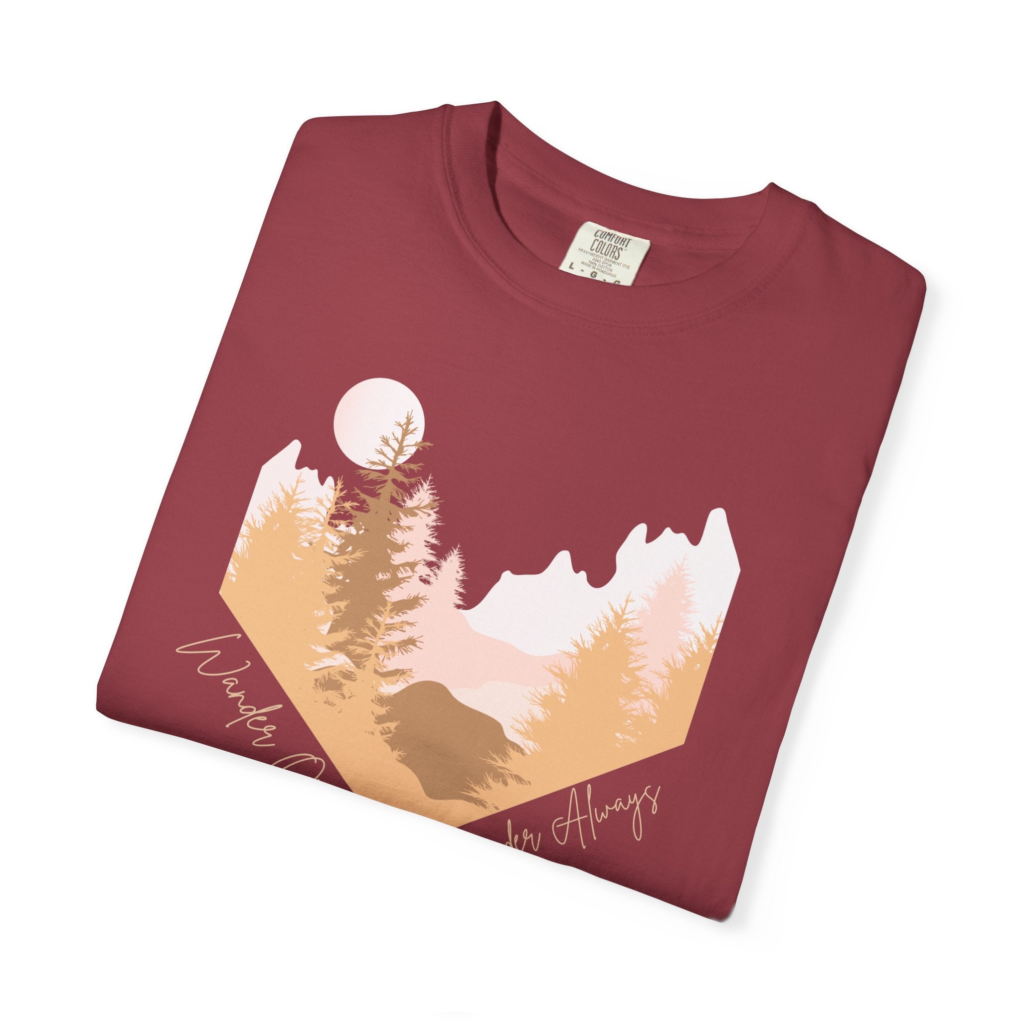 Wander Often Soft Sunrise T-Shirt | Wild & Wander Adventure Tee | Comfort Colors Garment-Dyed Shirt