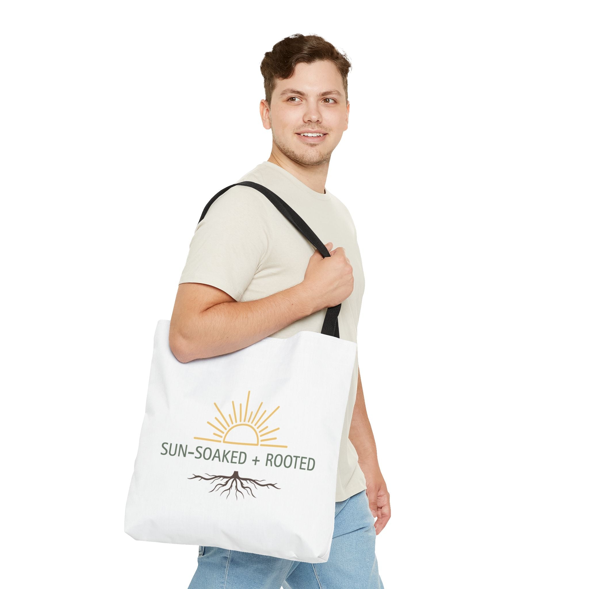 Wild & Wander Sun-Soaked + Rooted Tote Bag - Boho Carryall for Soft Adventure Days