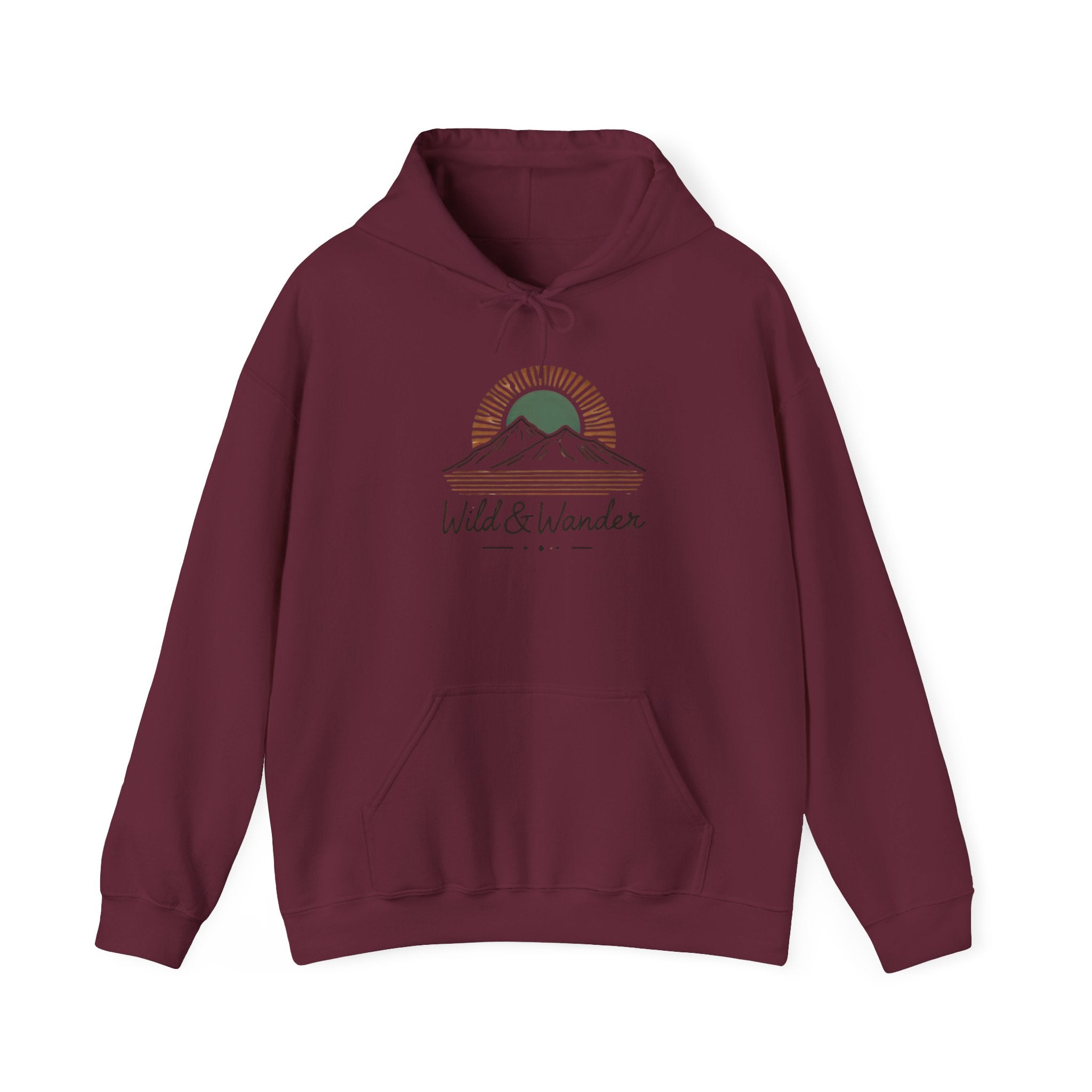 Wild & Wander Logo Hoodie - Adventure-Inspired Cozy Unisex Sweatshirt | Trave and Nature Clothing