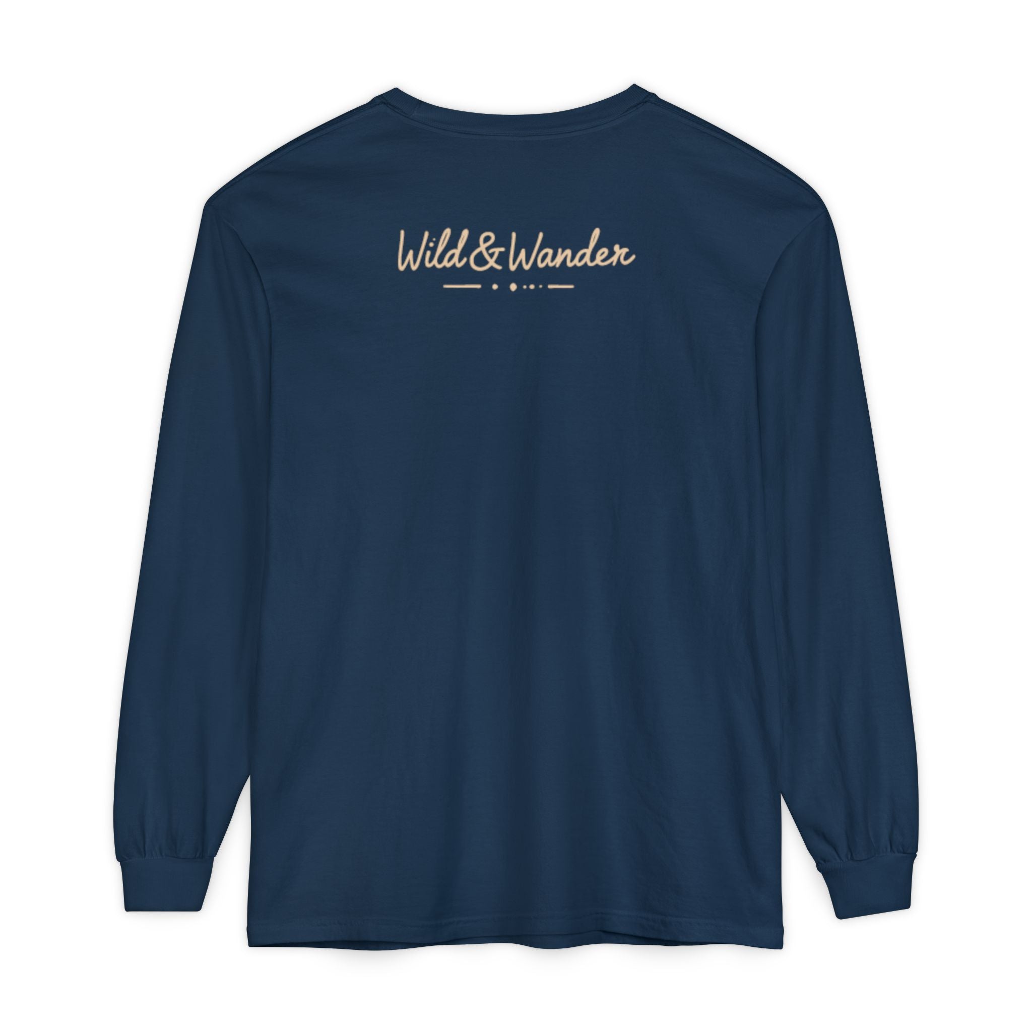 Wander Often Long Sleeve Shirt, Soft Nature Graphic Tee, Wild & Wander