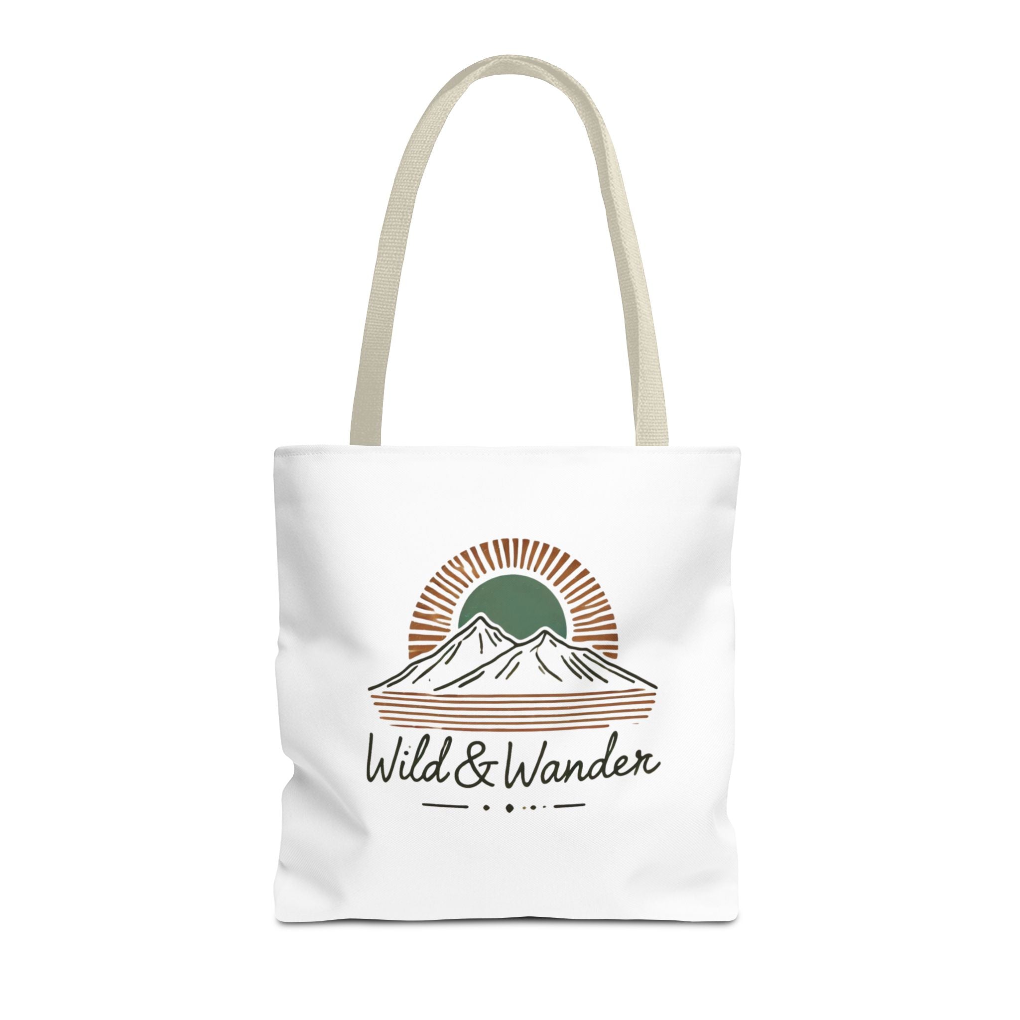 Wild & Wander Logo Tote Bag - Durable All-Over Print Adventure Tote (3 Sizes)