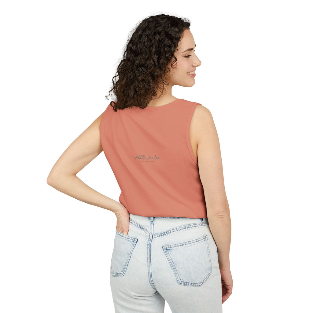 Get a Little Wild Bear Tank Top - Nature Graphic | Soft Garment-Dyed Unisex Fit