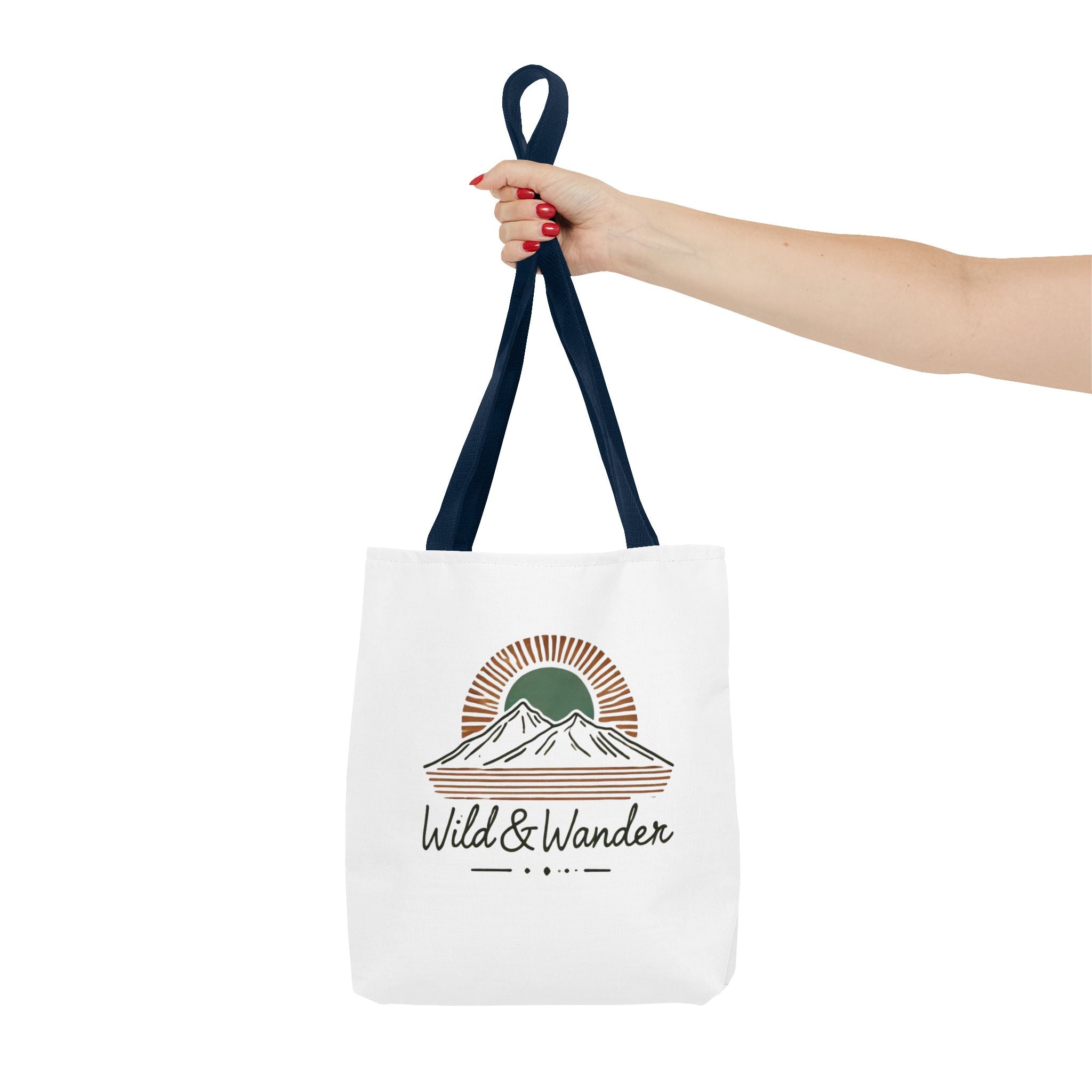 Wild & Wander Logo Tote Bag - Durable All-Over Print Adventure Tote (3 Sizes)
