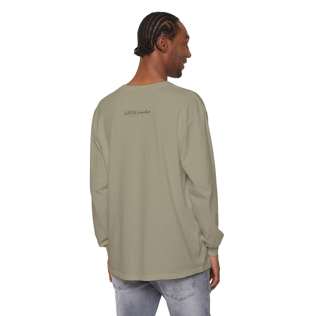 Get a Little Wild Bear Long Sleeve -Nature Graphic Tee | Soft Cotton Adventure Layer