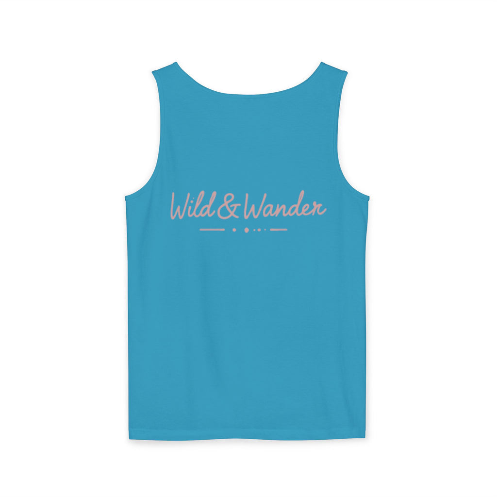 Wander Always Tank Top - Comfort Colors Garment-Dyed Muscle Tank | Wild & Wander Nature-Inspired Summer Shirt