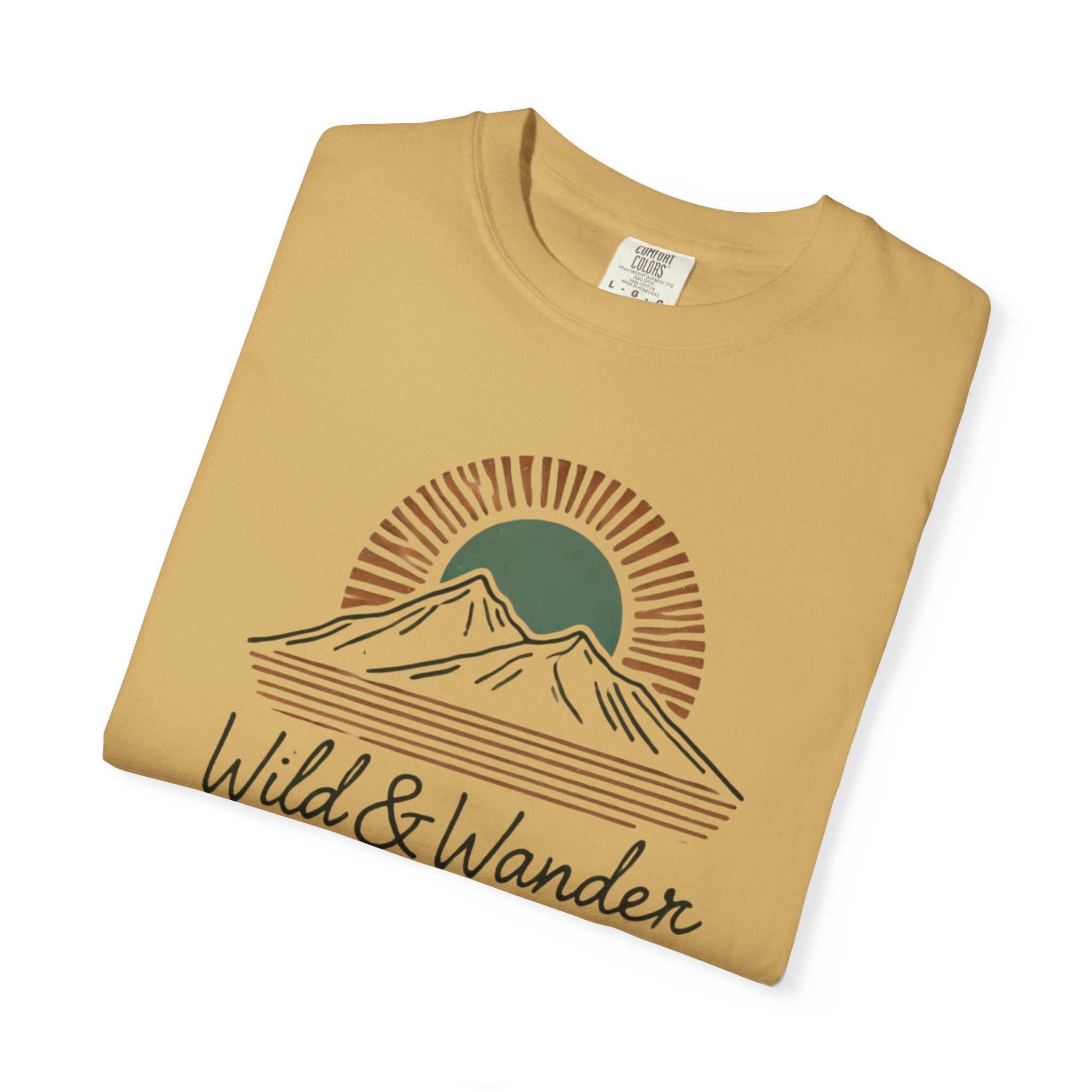 Wild & Wander Logo Comfort Tee | Nature Adventure Shirt | Soft Relaxed Fit Outdoorsy T-Shirt