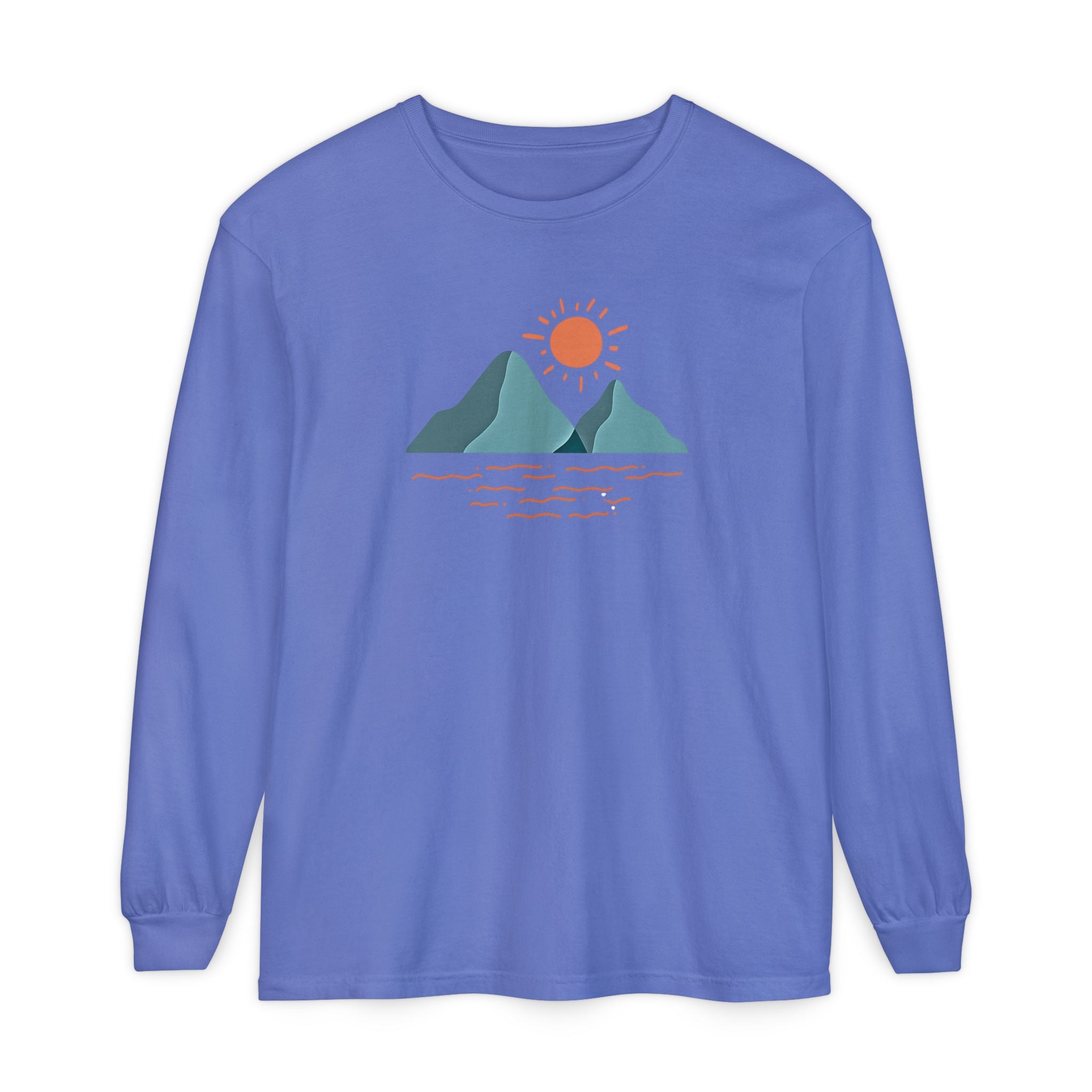 Mountain Sunrise Long Sleeve Tee - Wild & Wander Adventure Shirt