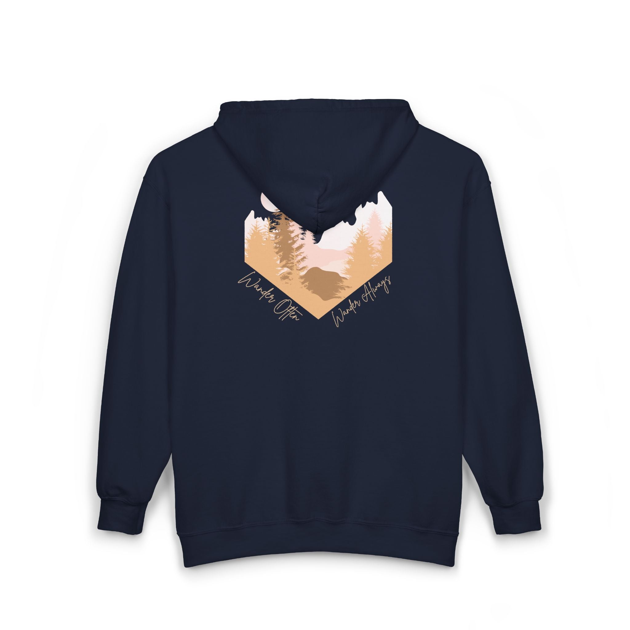 Wander Often Zip-Up Hoodie - Cozy Fleece Adventure Jacket | Wild & Wander Embroidered Zip-Up Sweatshirt