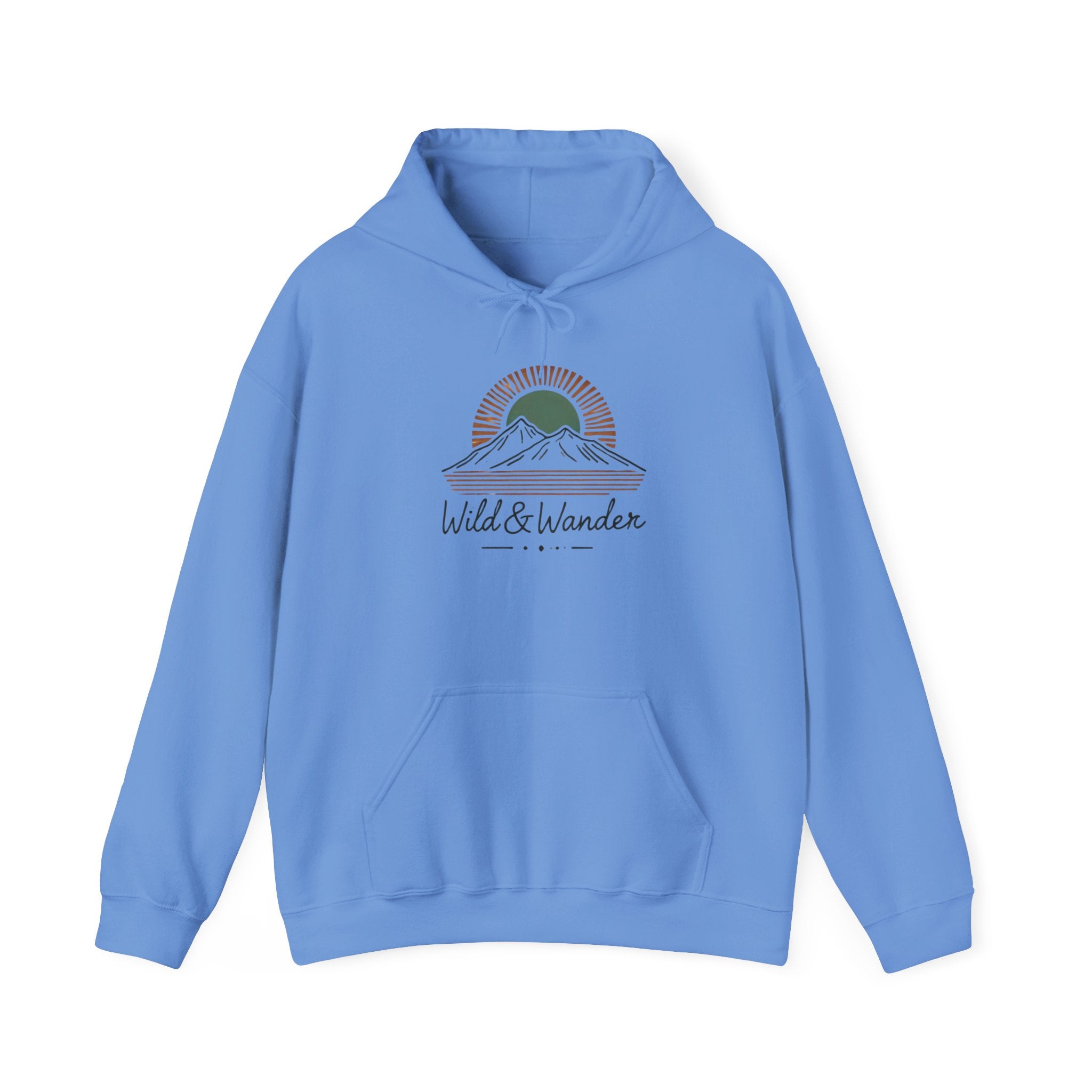 Wild & Wander Logo Hoodie - Adventure-Inspired Cozy Unisex Sweatshirt | Trave and Nature Clothing