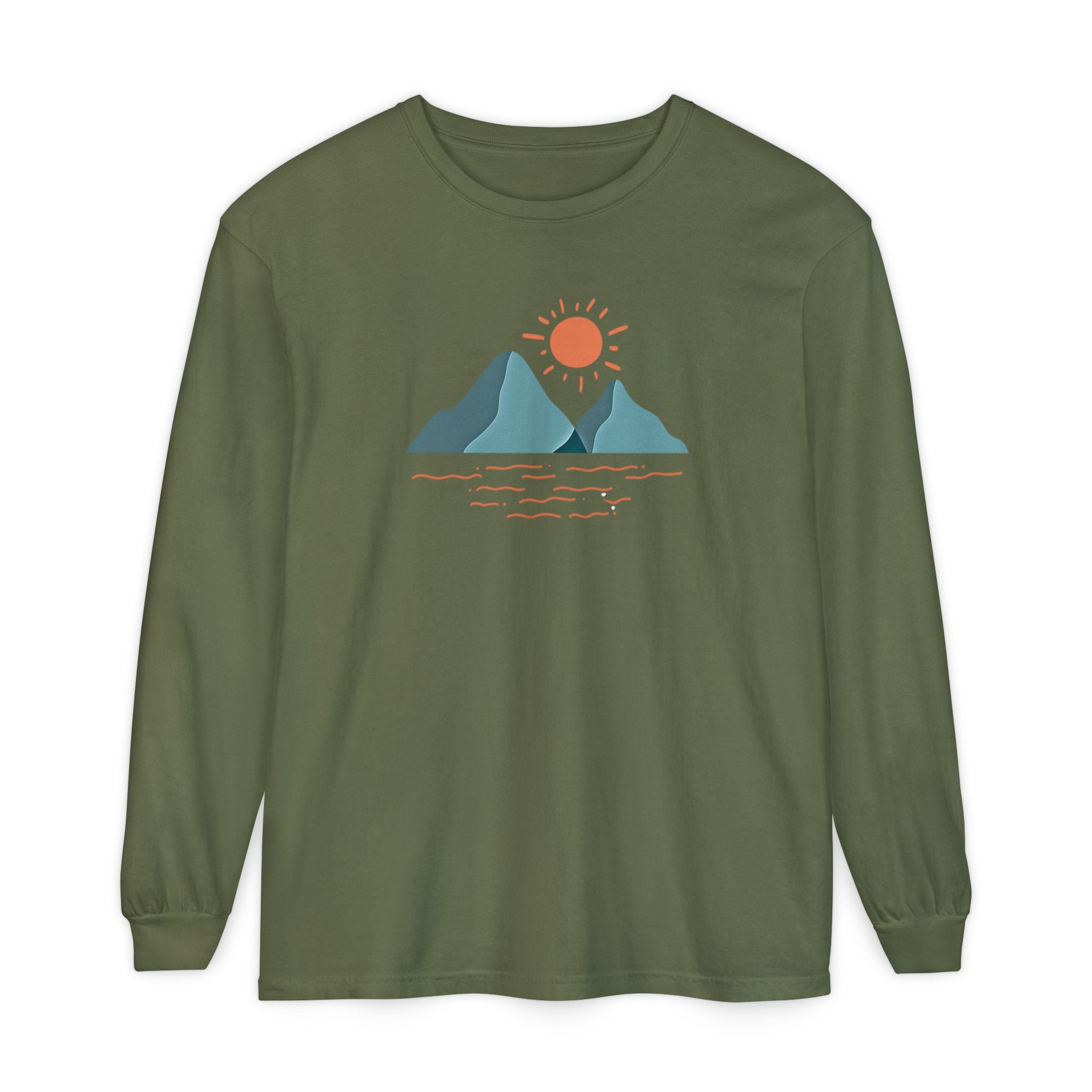 Mountain Sunrise Long Sleeve Tee - Wild & Wander Adventure Shirt