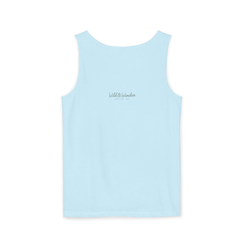 Get a Little Wild Bear Tank Top - Nature Graphic | Soft Garment-Dyed Unisex Fit