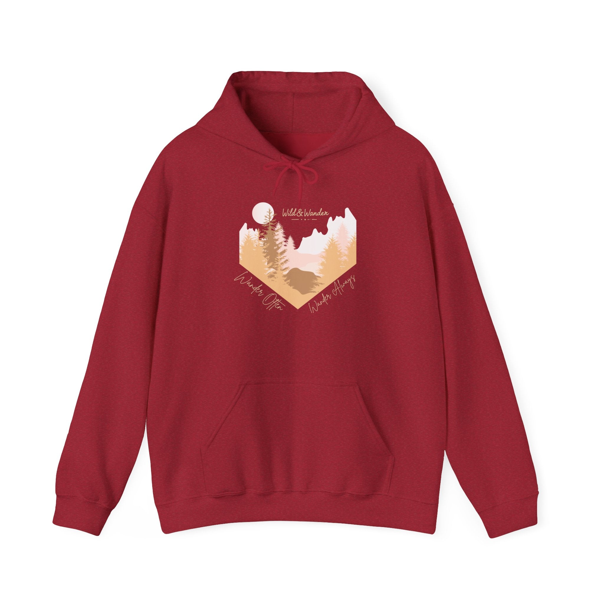 Wander Often Hoodie - Wild & Wander Adventure Hoodie - Nature-Inspired Cozy Sweatshirt