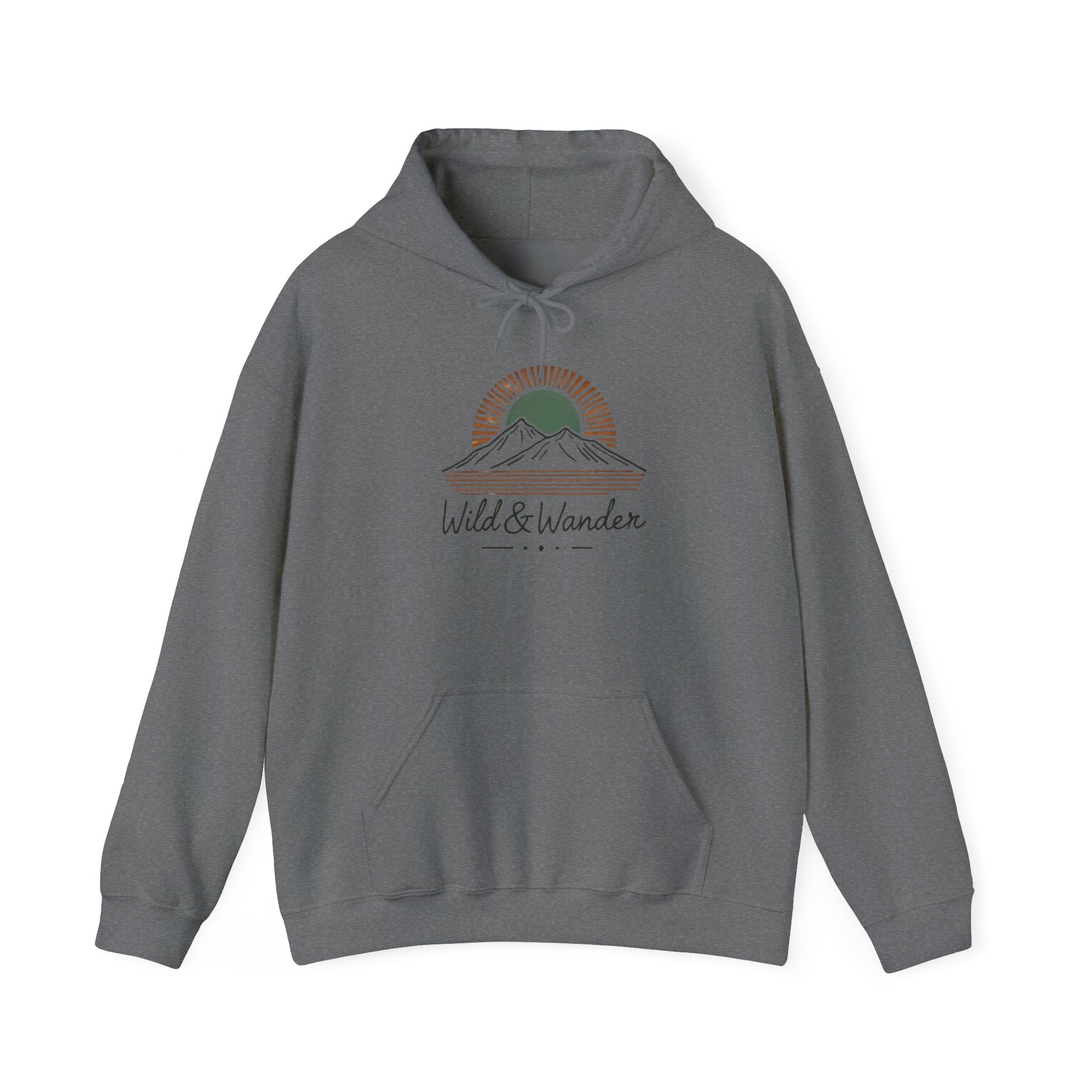 Wild & Wander Logo Hoodie - Adventure-Inspired Cozy Unisex Sweatshirt | Trave and Nature Clothing