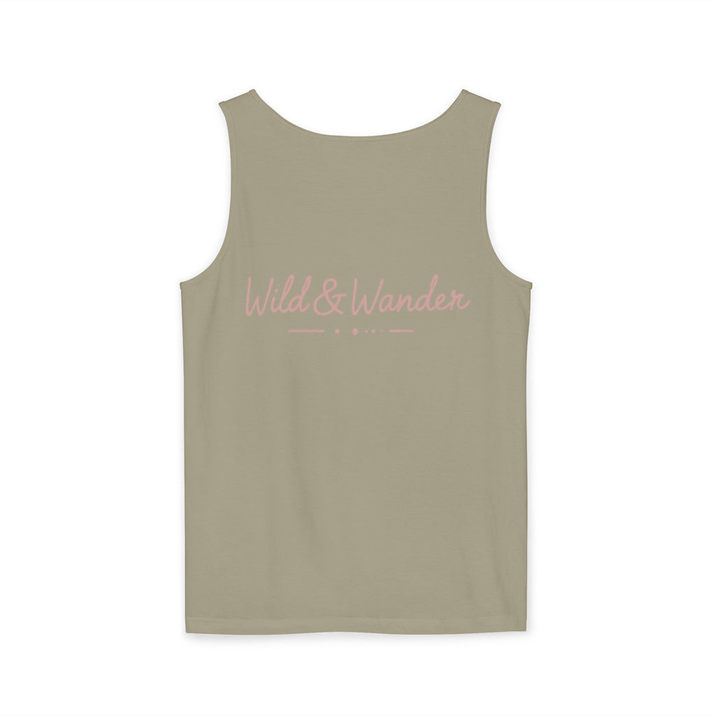 Wander Always Tank Top - Comfort Colors Garment-Dyed Muscle Tank | Wild & Wander Nature-Inspired Summer Shirt