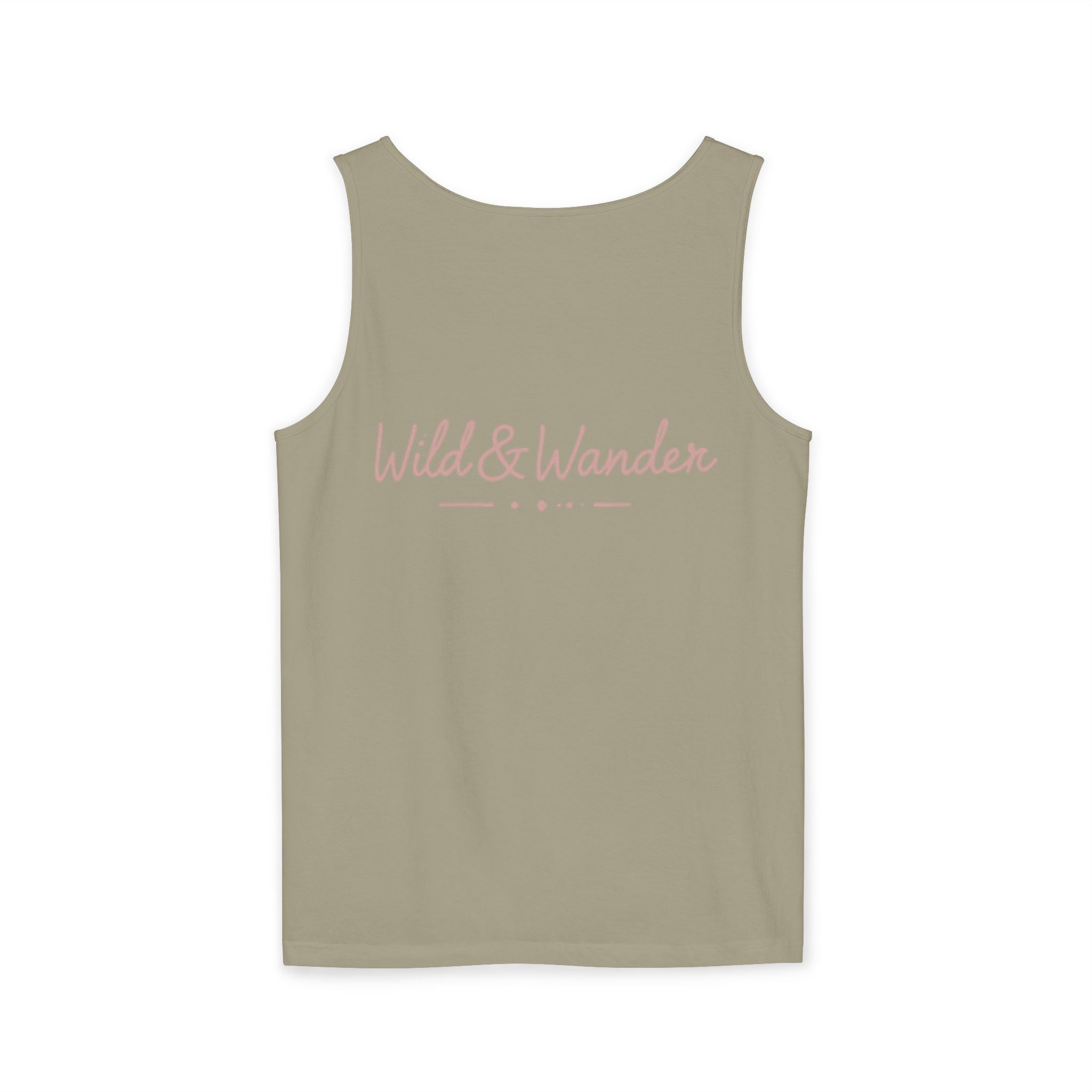Wander Always Tank Top - Comfort Colors Garment-Dyed Muscle Tank | Wild & Wander Nature-Inspired Summer Shirt